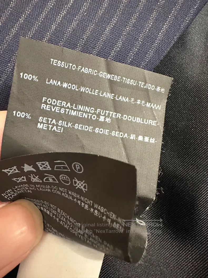 Saint Laurent Paris Saint Laurent Paris Double-breasted Striped Navy Blue Suit Size US M / EU 48-50 / 2 - 6 Thumbnail
