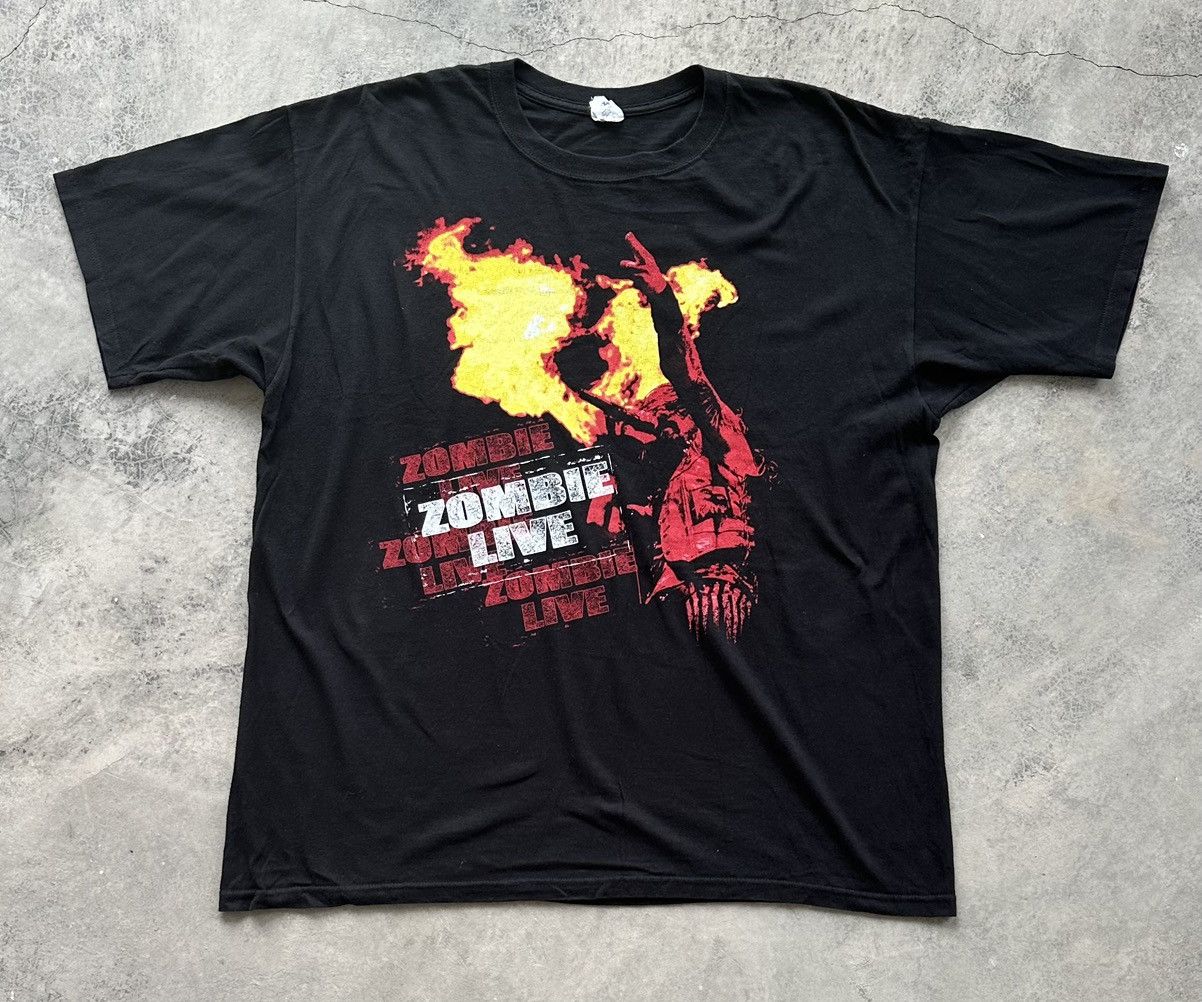Band Tees × Vintage VINTAGE ROB ZOMBIE LIVE TEE Size US XXL / EU 58 / 5 - 1 Thumbnail