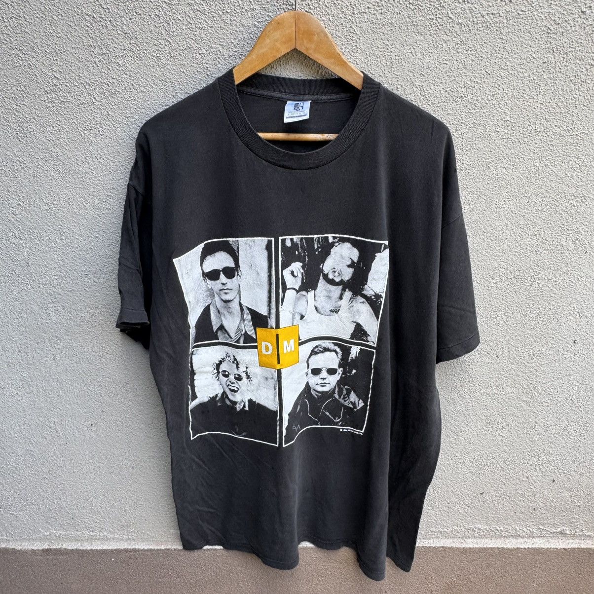 Band Tees Vintage 90s DEPECHE MODE band tee new wave synth pop Size US XL / EU 56 / 4 - 1 Thumbnail