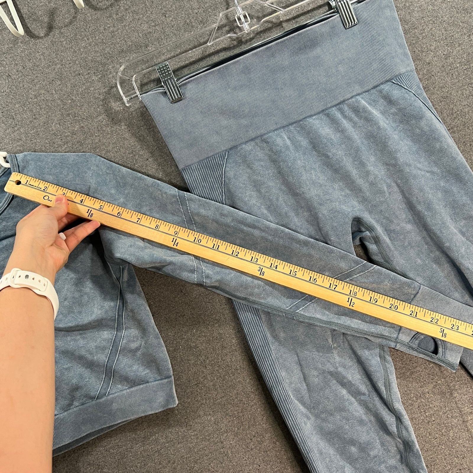 Other Workout 2 PC Crop Top Long Sleeve and Bottom Light Blue Size Size L / US 10 / IT 46 - 7 Thumbnail