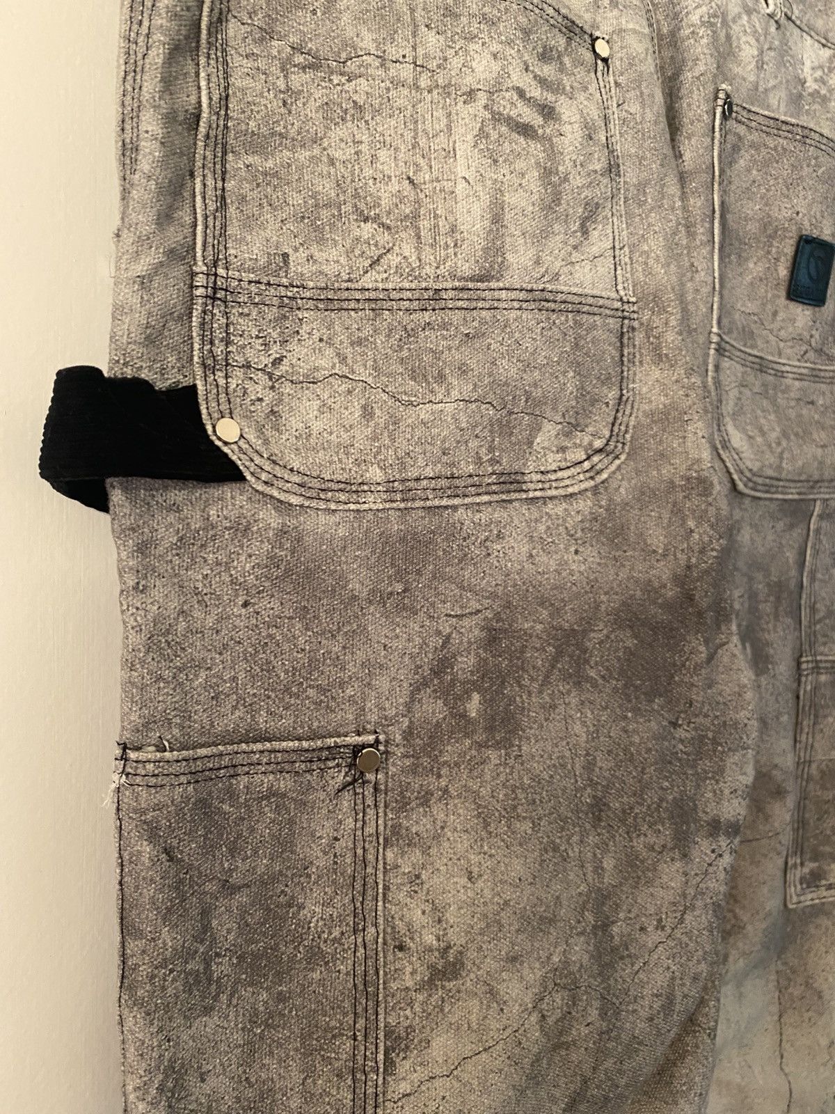 Fugazi × Unsound Rags Fugazi x Unsound Rags Concrete Trompe-l'œil Work Pant Size US 30 / EU 46 - 6 Thumbnail