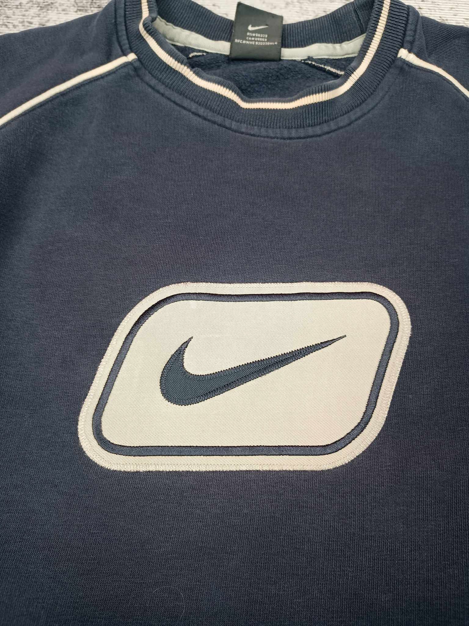 Nike × Vintage Vintage Nike sweatshirt 00s Solo Swoosh Embroidered Size M Size US M / EU 48-50 / 2 - 2 Thumbnail