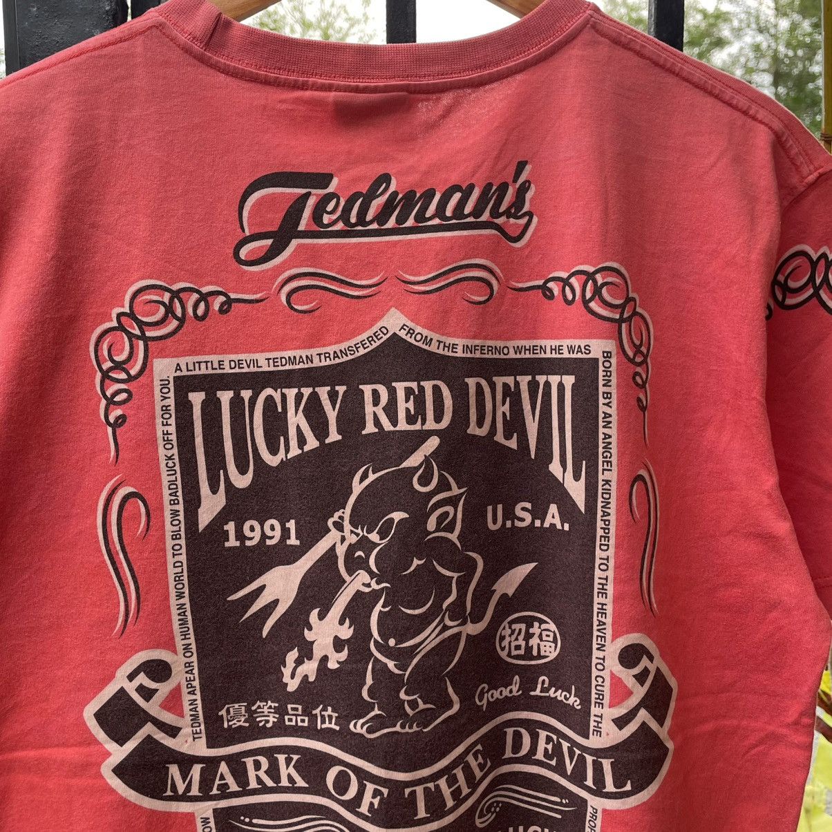 Tedman 🔥🇯🇵Tedman Company OG Big Logo Devil Design Graphic Tee Size US M / EU 48-50 / 2 - 2 Thumbnail