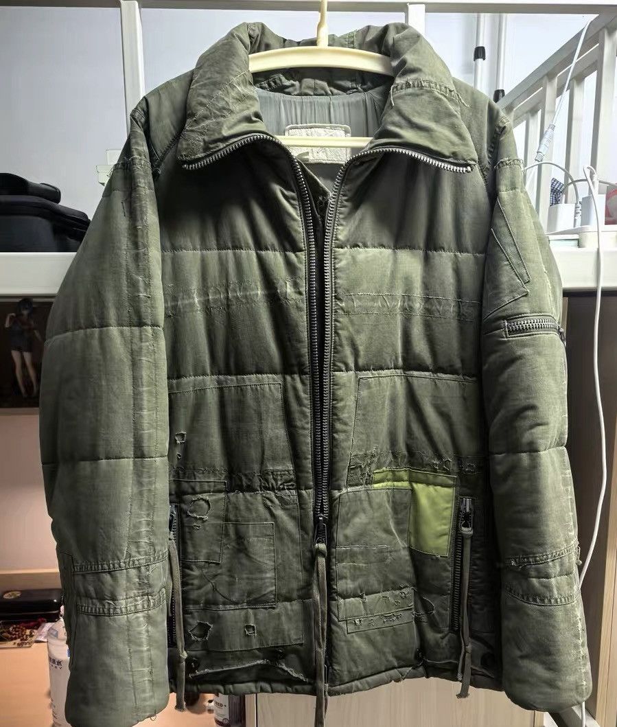 Greg Lauren Grace Lauren Military Green Patchwork Cotton Jacket Size US L / EU 52-54 / 3 - 1 Thumbnail