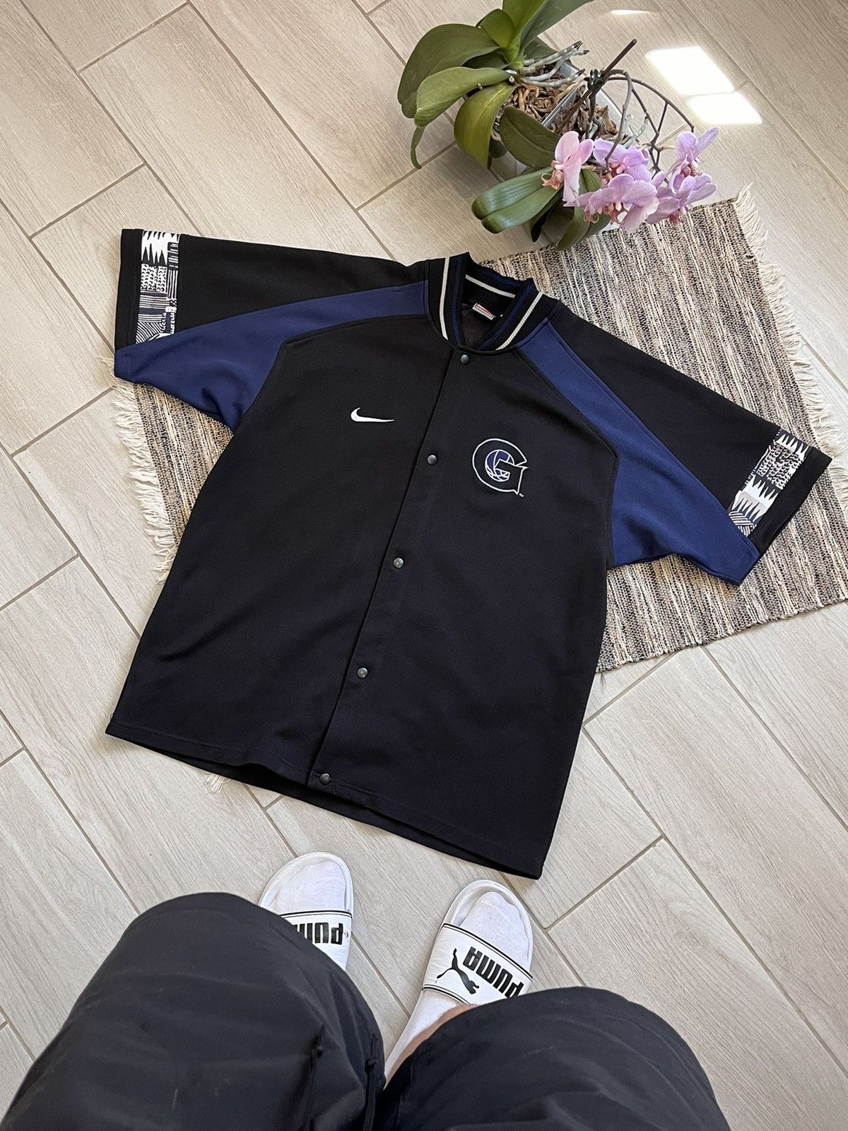 Vintage Nike Jersey Georgetown Hoyas Basketball 80s