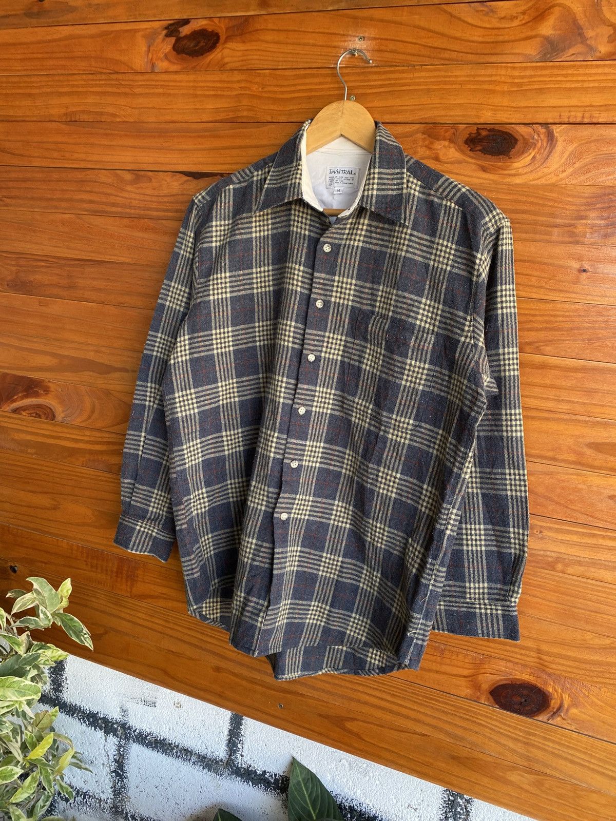 Vintage Vintage Town Trail Plaid Flannel Shirt Casual Workwear Size US M / EU 48-50 / 2 - 4 Thumbnail