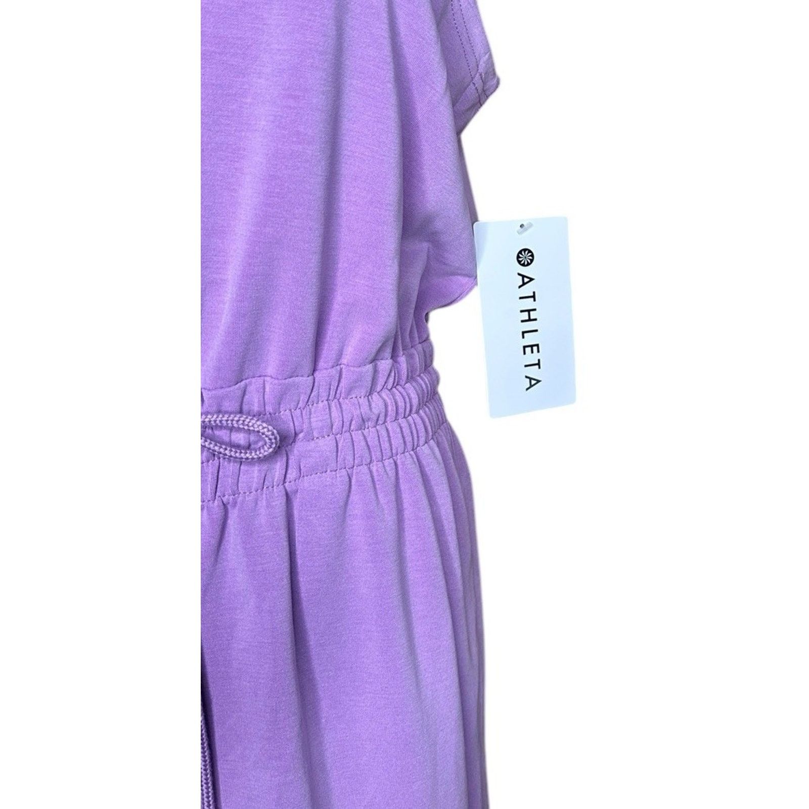 Athleta ATHLETA Seasoft Midi Dress M Orchid Sleeveless Pockets NEW Size M / US 6-8 / IT 42-44 - 7 Thumbnail