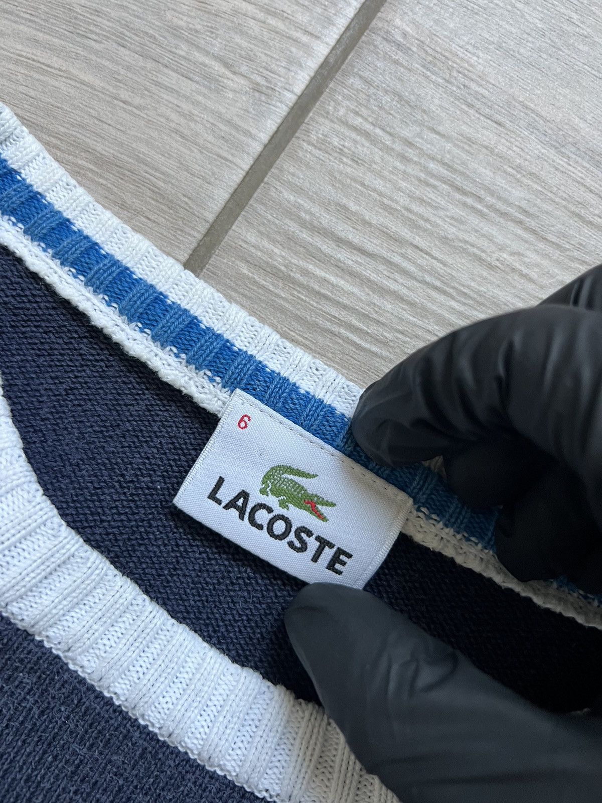 Lacoste Vintage Lacoste Sweater Striped Knit Baggy 90s France 🇫🇷 Size US XL / EU 56 / 4 - 9 Thumbnail