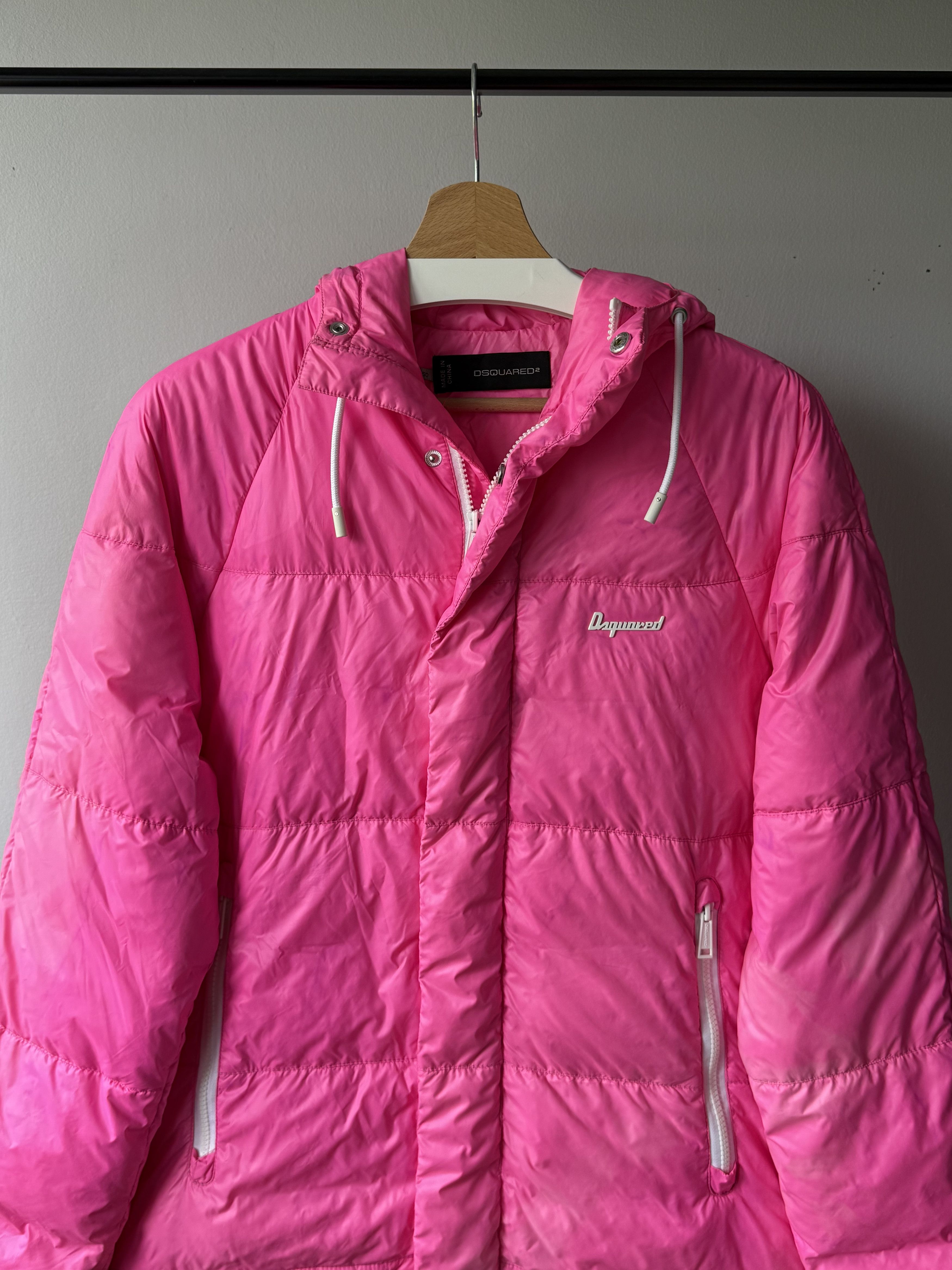 Dsquared2 Dsquared2 Pink Nylon Real Down Feather Puffer Padded Jacket Size US M / EU 48-50 / 2 - 4 Thumbnail