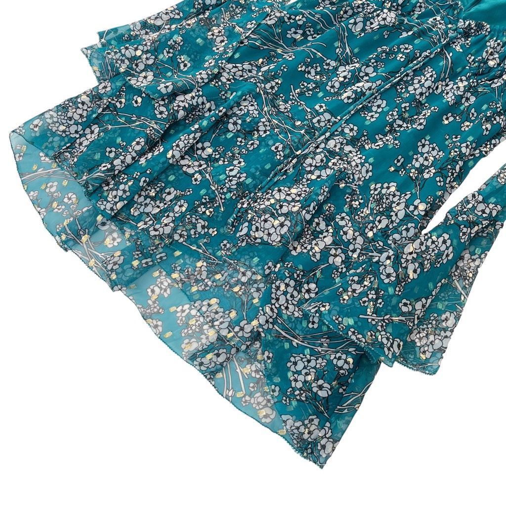 Other House of Harlow 1960 x REVOLVE Vaida Mini Dress in Teal Flor Size XXS / US 00 / IT 34 - 4 Thumbnail