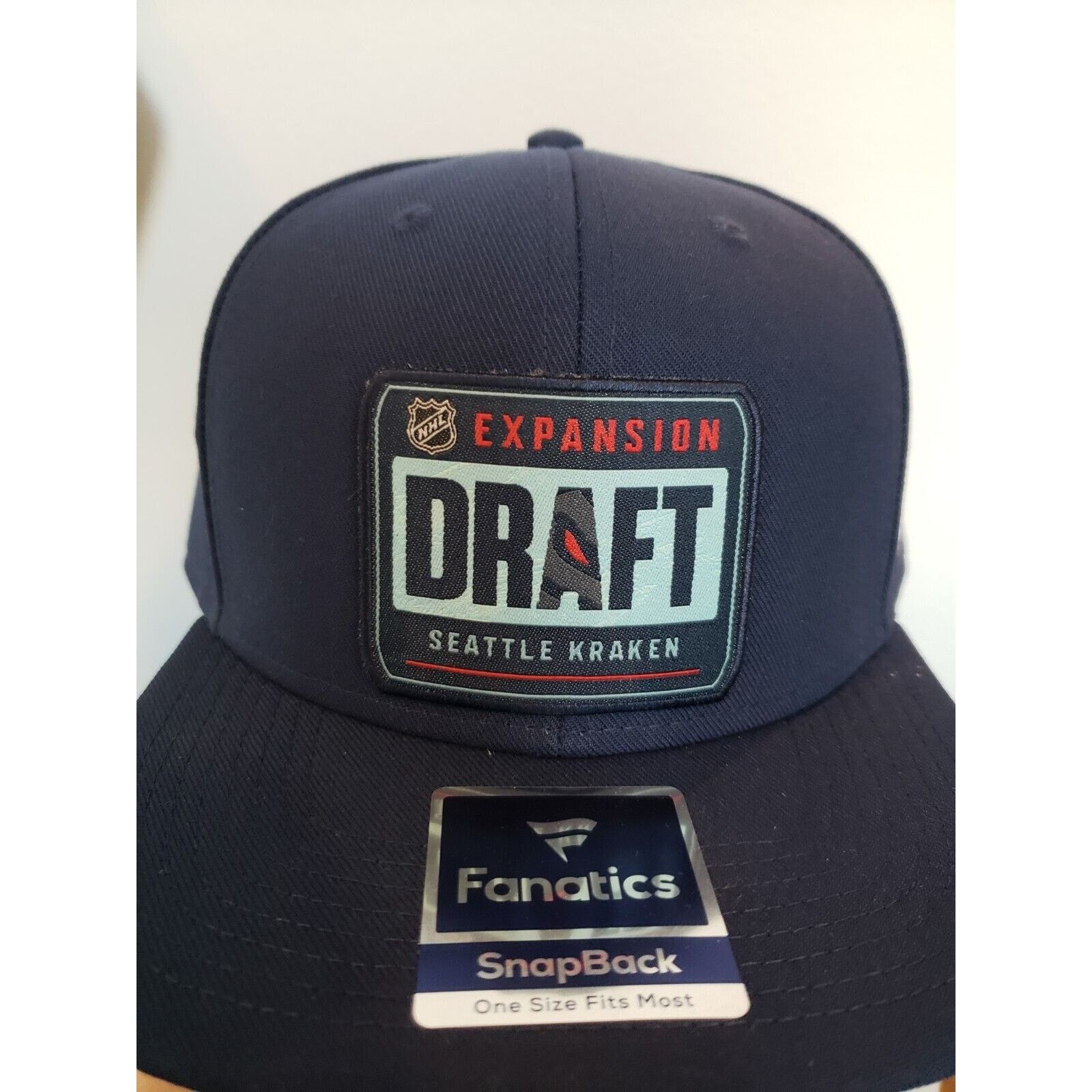 Other Seattle Kraken Hat Expansion Draft Snapback Navy Fanatics Size ONE SIZE - 2 Thumbnail