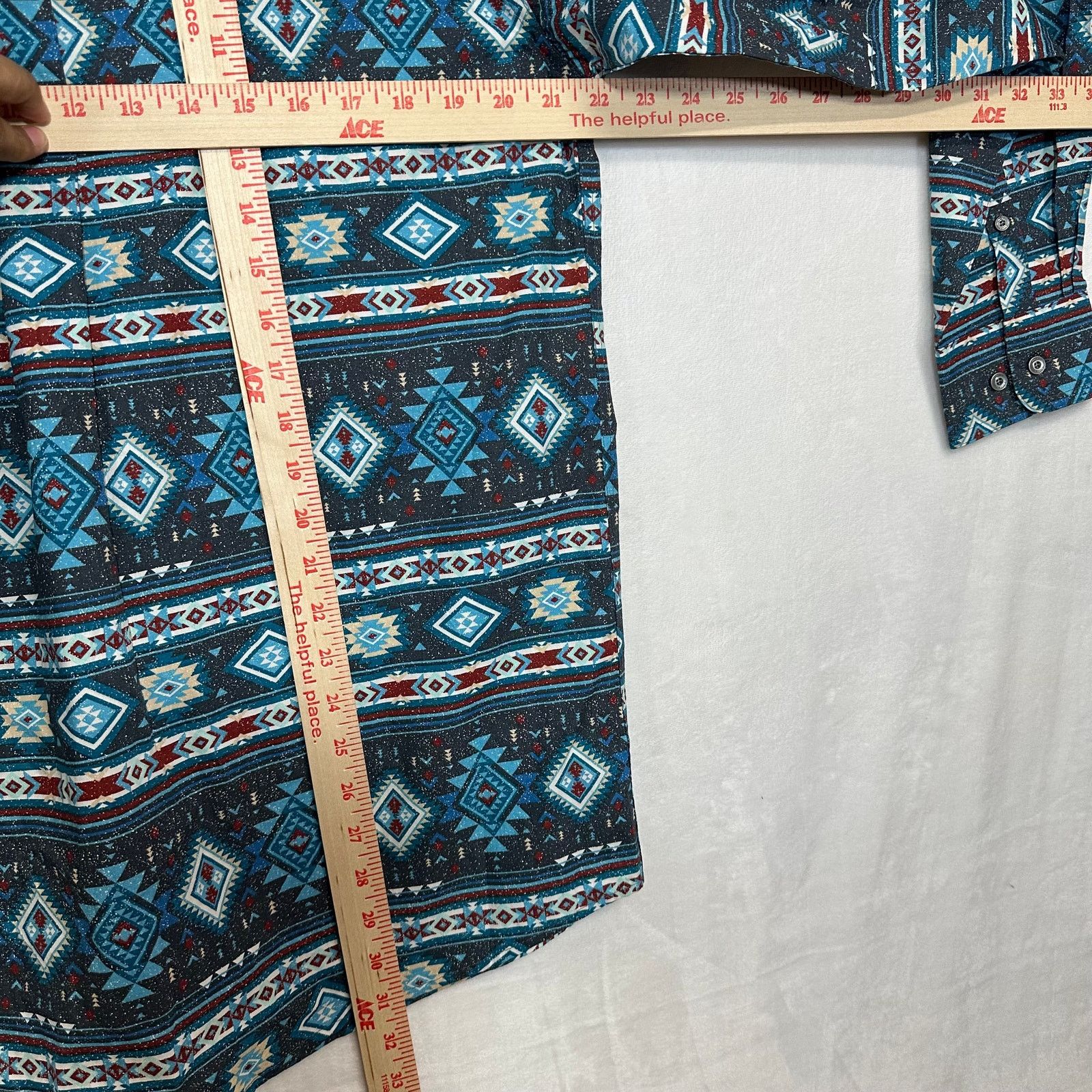 Ariat NWT ARIAT Medium Teal Prescott Classic Shirt Serape Aztec Size US M / EU 48-50 / 2 - 11 Thumbnail