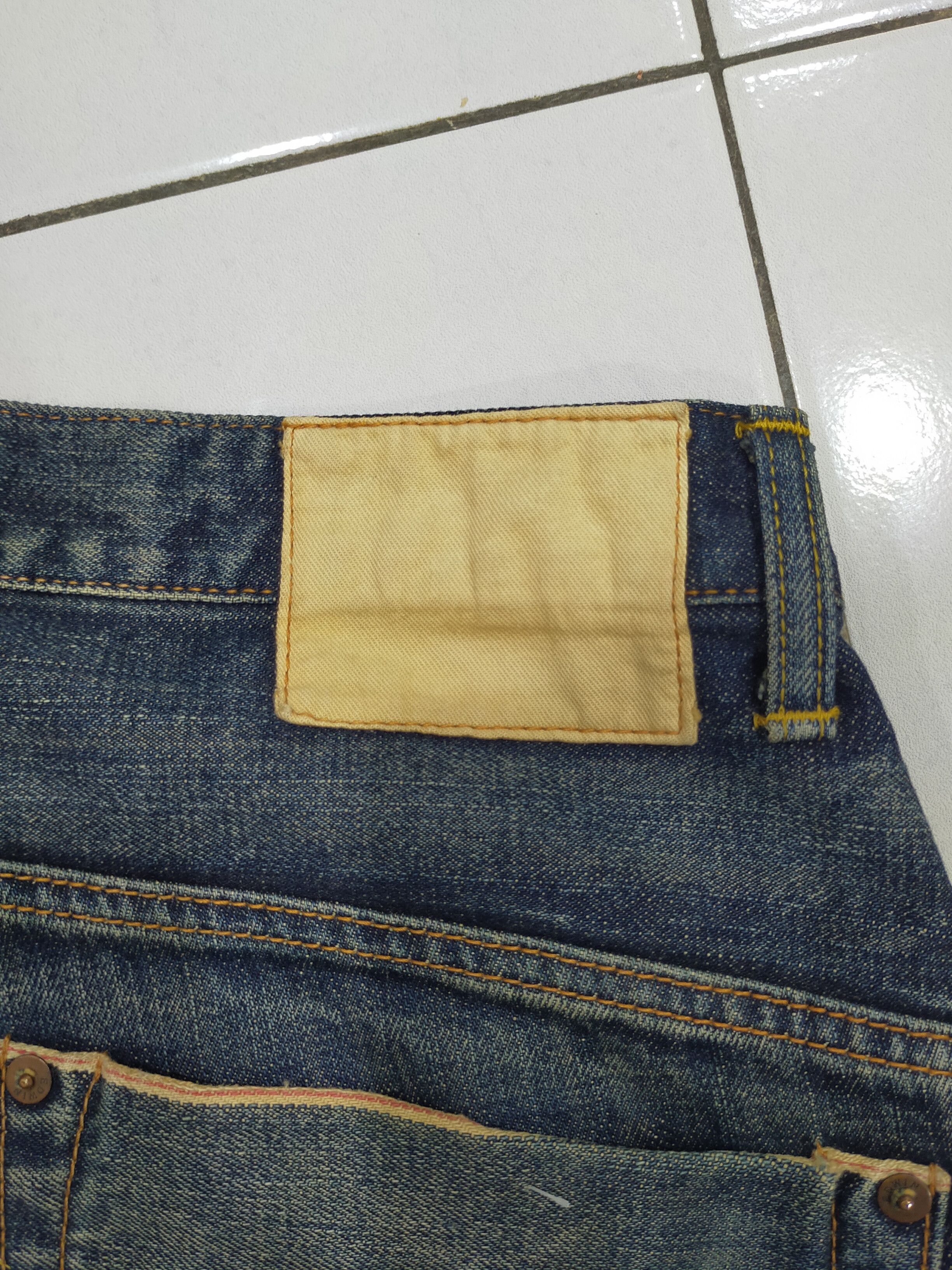 Edwin × Japanese Brand × Vintage 🚨 VINTAGE EDWIN SELVEDGE DISTRESSED Size US 32 / EU 48 - 4 Thumbnail