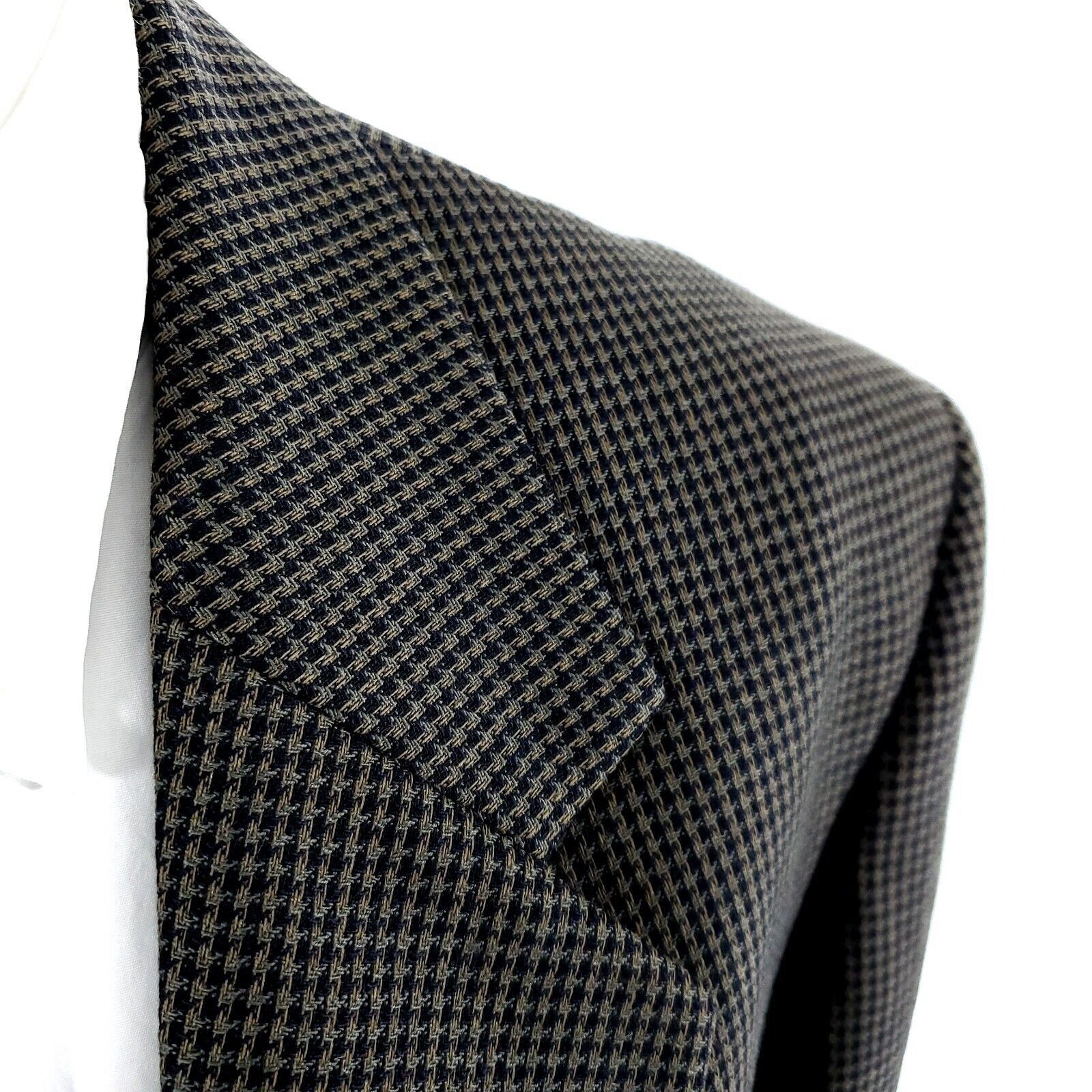 John Weitz John Weitz Signature Textured Wool 2 Button Sport Coat 42R G Size 42R - 2 Thumbnail