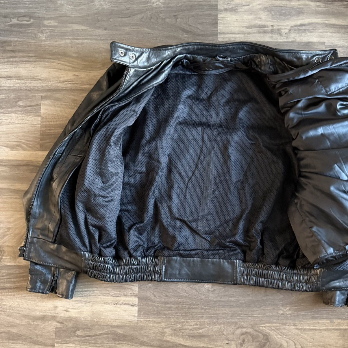 Genuine Leather Interstate Leather Jacket Harley Davidson Eagle Patch Sz M Size US M / EU 48-50 / 2 - 10 Thumbnail