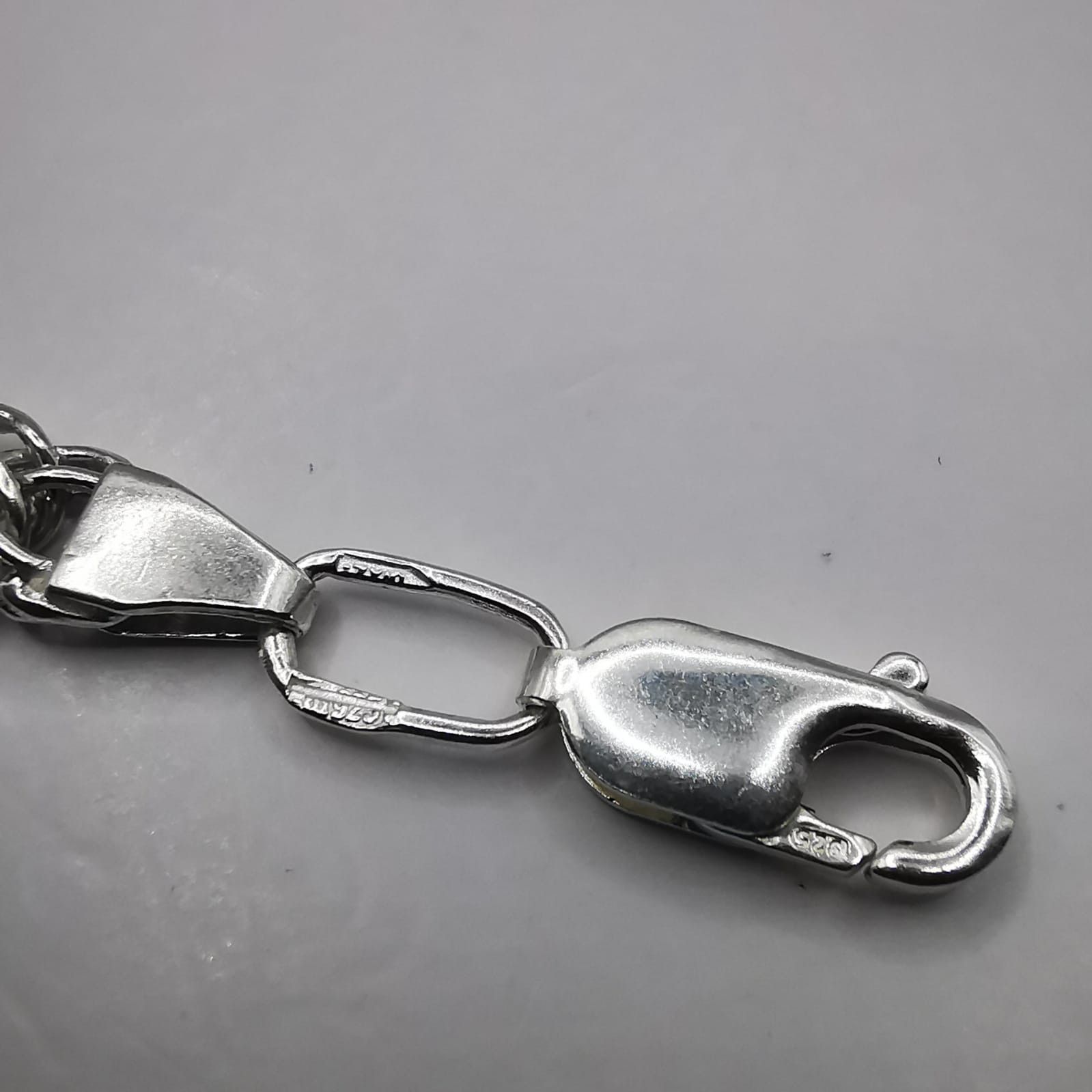 Sterling Silver Vintage Jewelry Chain, 925 Sterling Silver, Signed 24,78g Size ONE SIZE - 8 Thumbnail