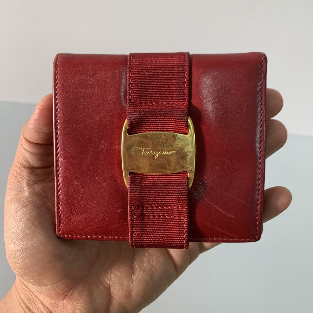 Salvatore Ferragamo Salvatore Ferragamo Leather Wallet Size ONE SIZE - 7 Thumbnail