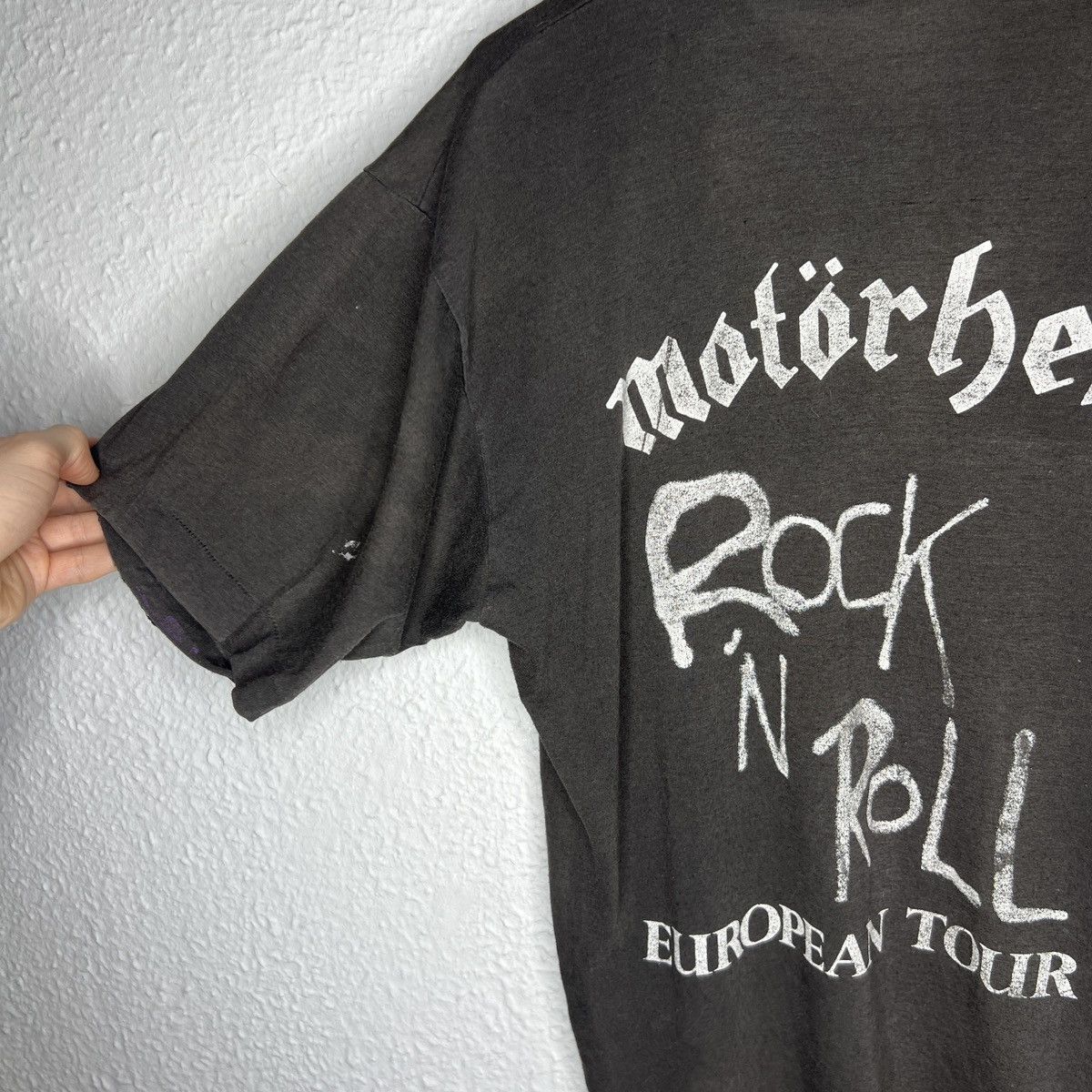 Band Tees Vintage Motorhead Rock N Roll Tshirt 1987 80s European Tour Size US M / EU 48-50 / 2 - 9 Thumbnail