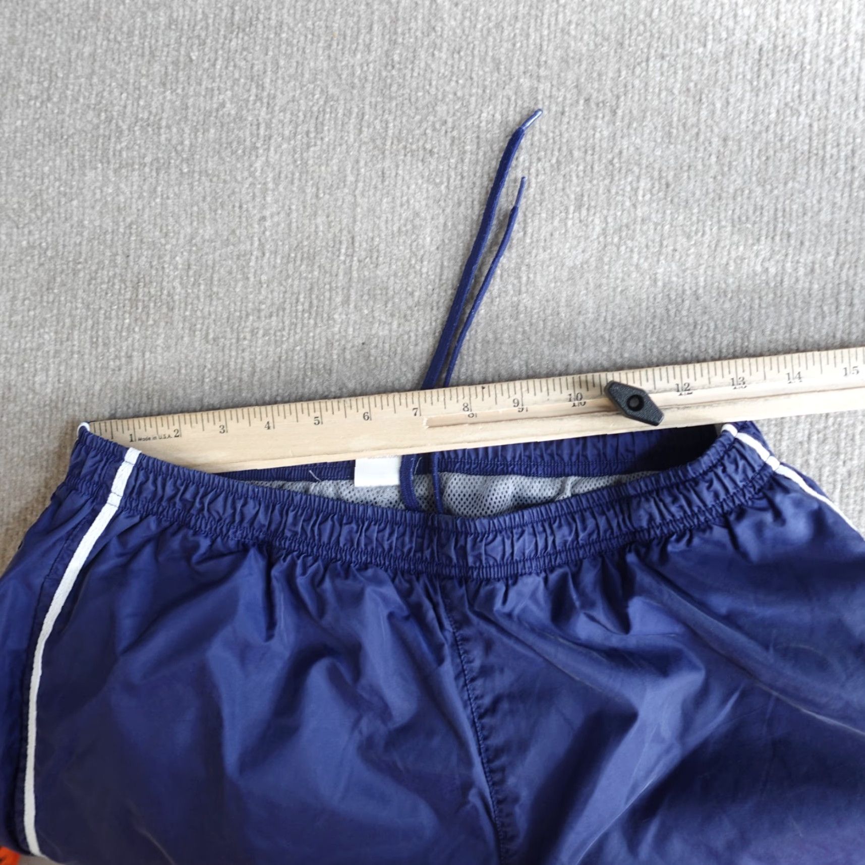 Adidas VINTAGE adidas Pants Medium Blue Nylon Lined Y2K 2002 Drawstring Mens Track Pants Straight Size US 31 - 5 Thumbnail
