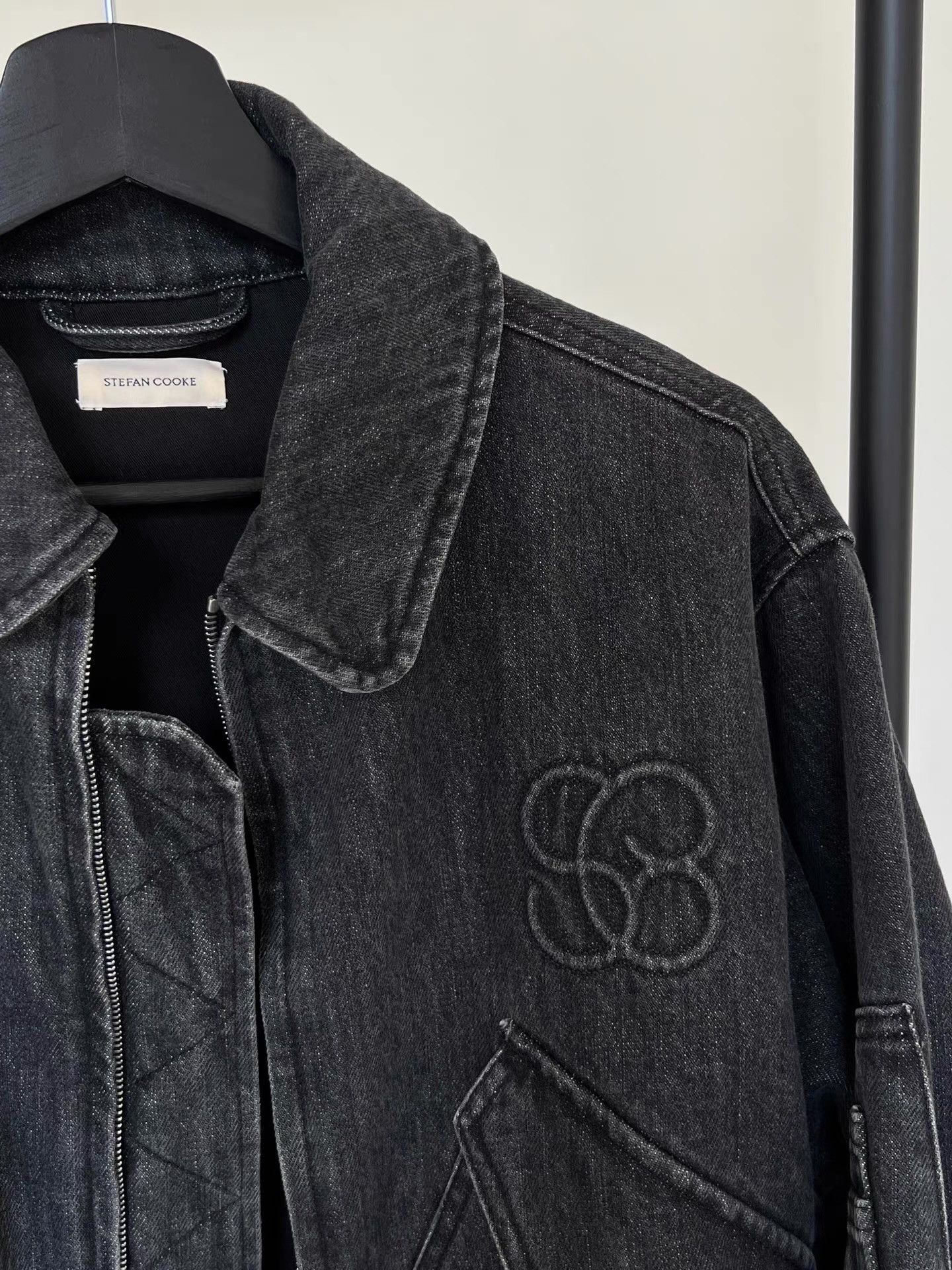 Stefan Cooke Stefan Cooke 22AW Runway Denim Bomber Jacket Q13 Size US L / EU 52-54 / 3 - 3 Thumbnail