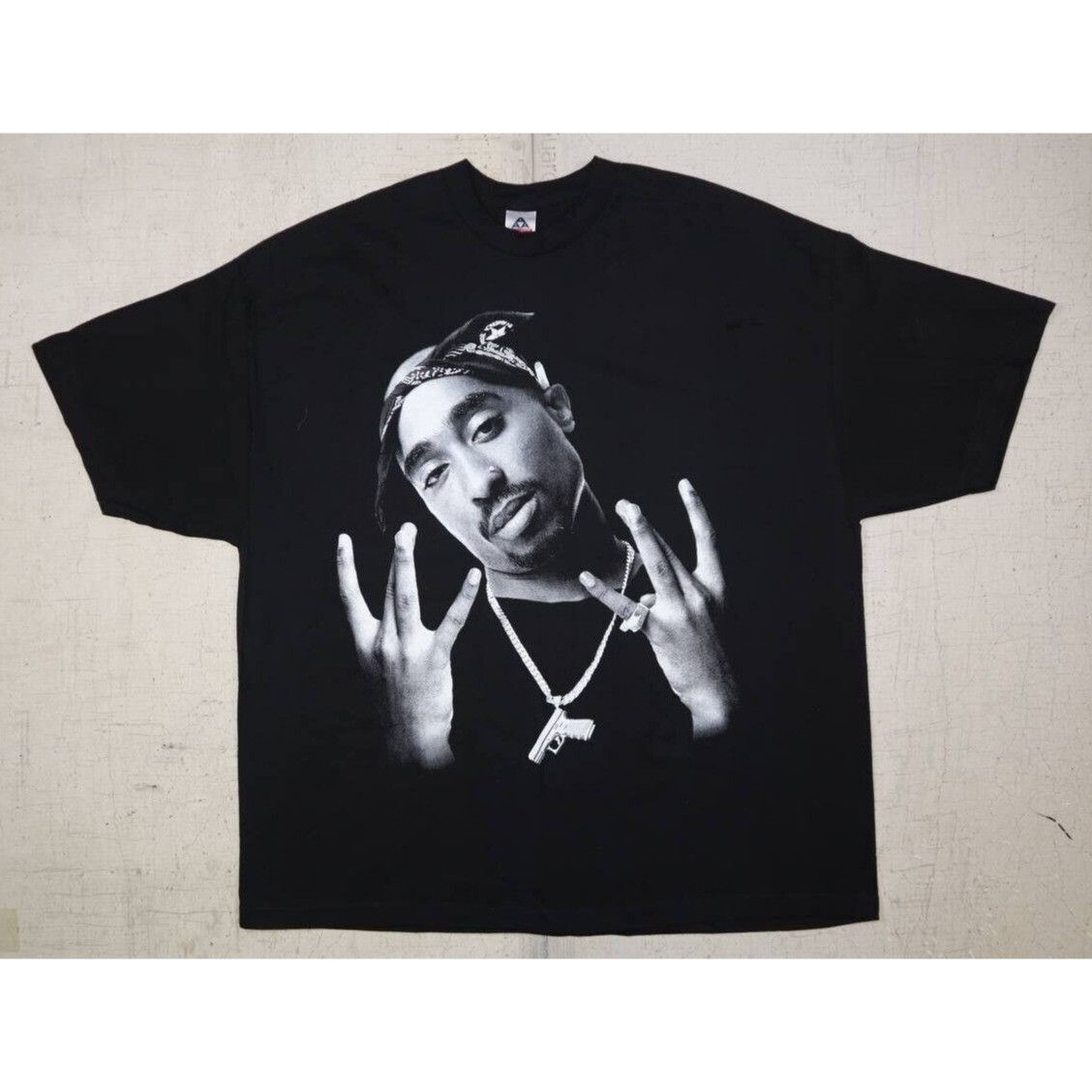 AAA Vintage 90s Tupac Shakur Thug Life Black Rare Size 3XL Rap Size US XXL / EU 58 / 5 - 1 Thumbnail