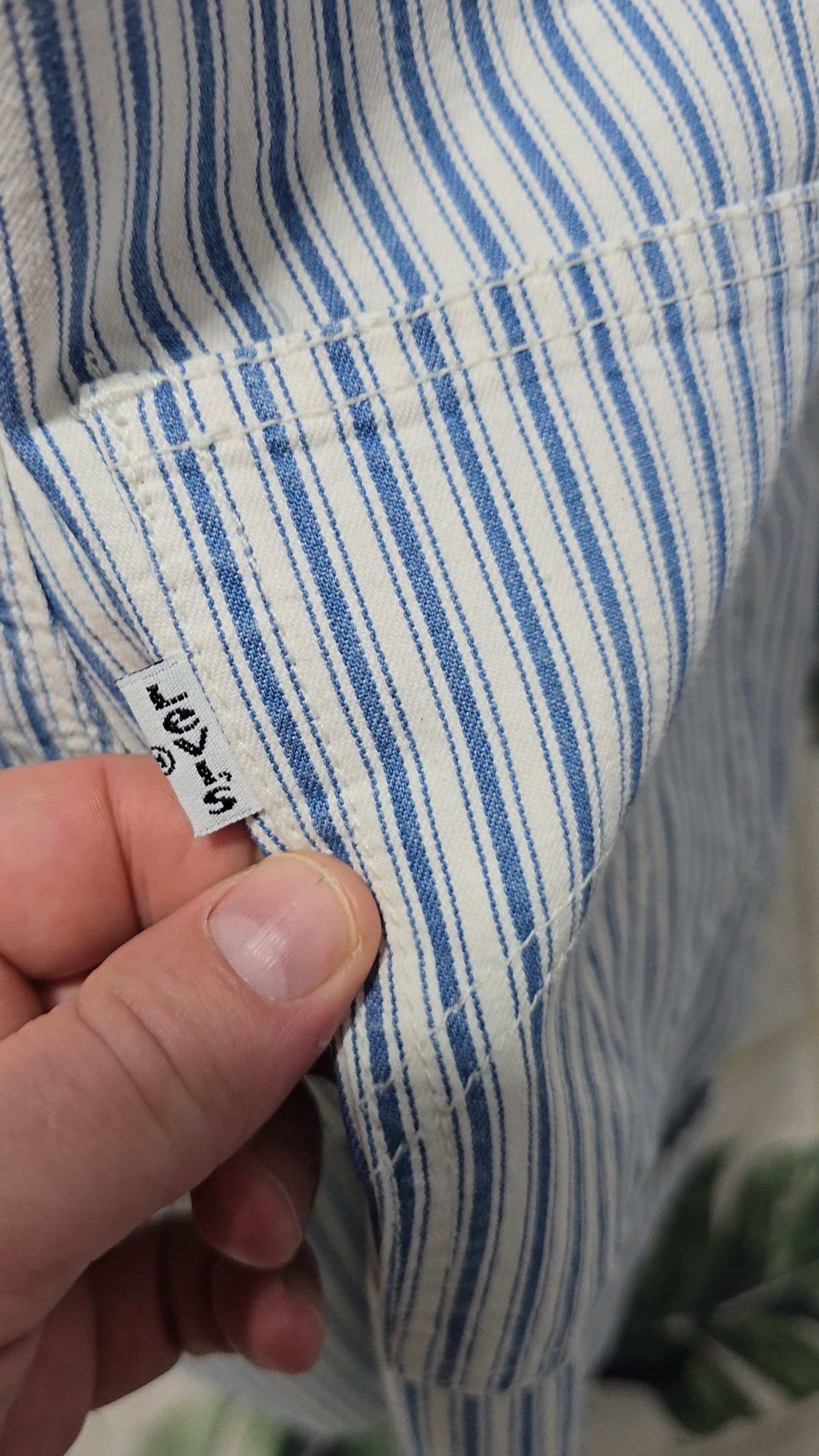 Levi's Levis VINTAGE RARE stripe DUNGAREES size Large Size US 34 / EU 50 - 9 Thumbnail