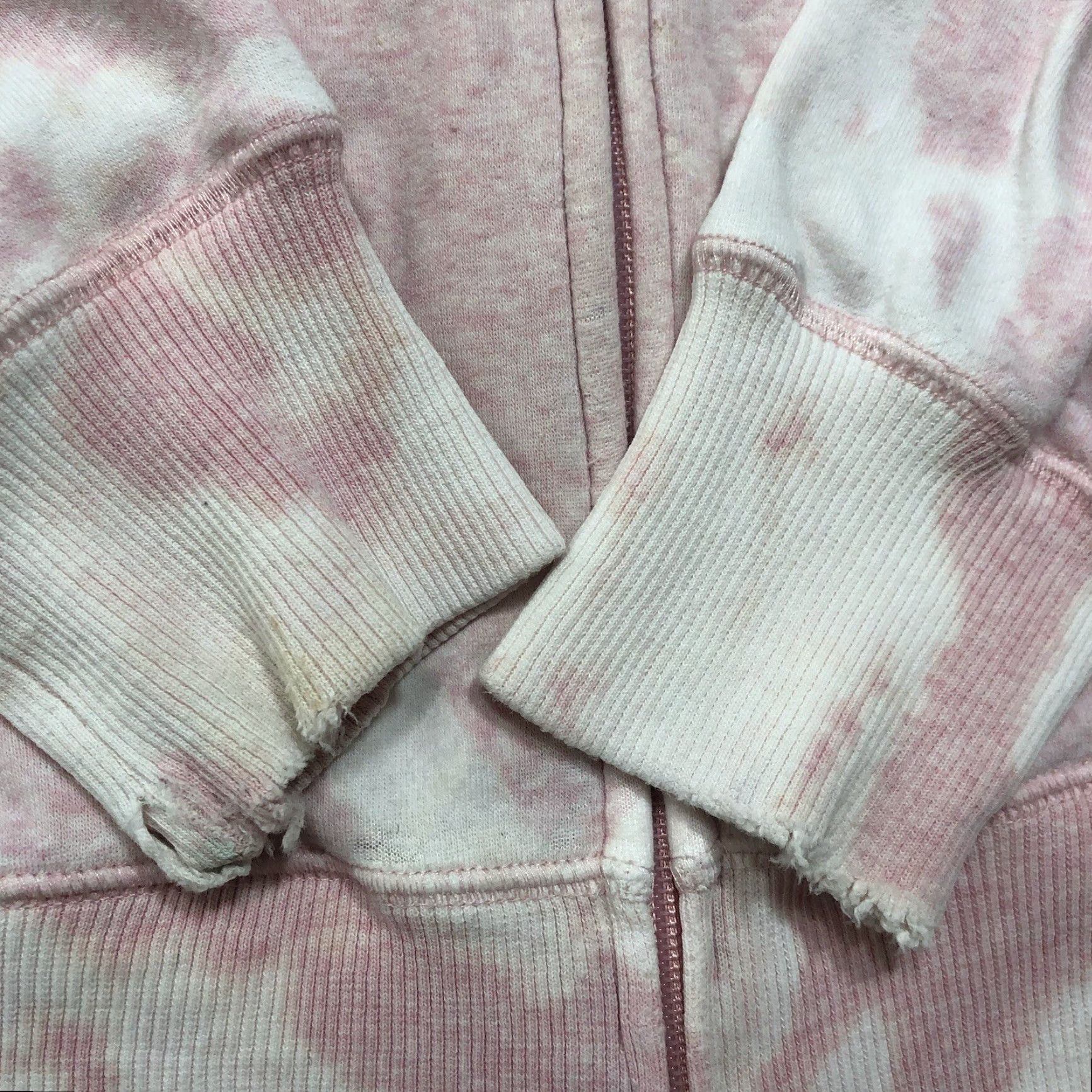 Nike VINTAGE Nike Hoodie Sweatshirt Womens Size L Pink Tie Dye Acid Wash Logo Sports Modern Fit Size L / US 10 / IT 46 - 3 Thumbnail