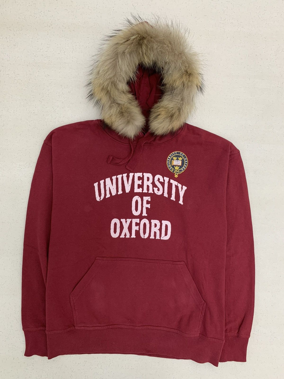 Japanese Brand OXFORD UNIVERSITY FAUX FUR HOODIE IFSIXWASNINE LGB STYLE Size US M / EU 48-50 / 2 - 1 Thumbnail