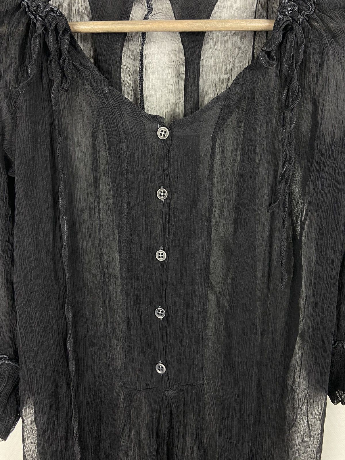 Transit × Vintage Vintage Transit Par Such Avant-Garde Silk Transparent Dress Size S / US 4 / IT 40 - 9 Thumbnail