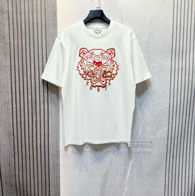 Kenzo KENZO White Cotton Logo T-shirt for Men . Size US L / EU 52-54 / 3 - 1 Thumbnail