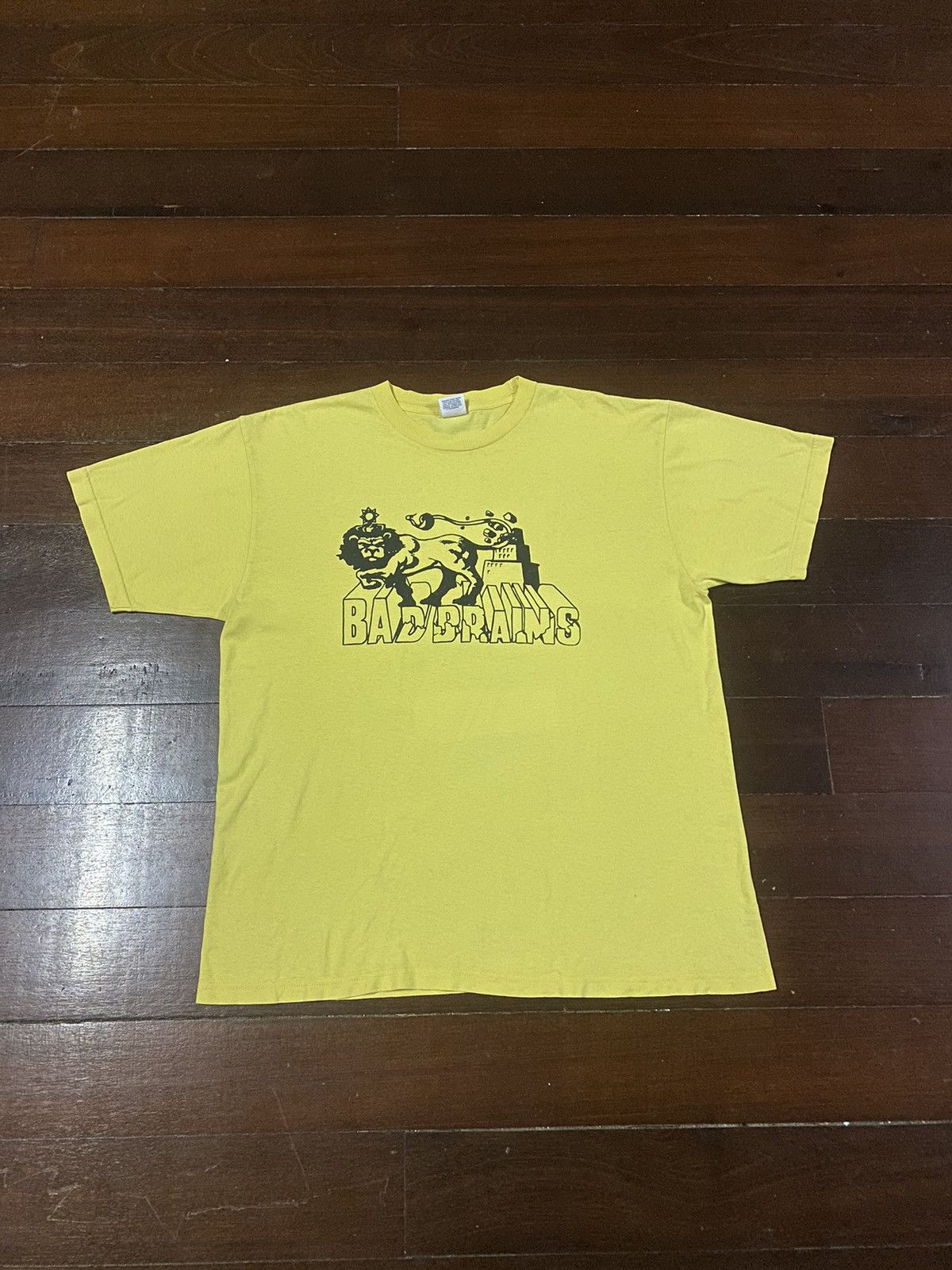 Band Tees Vintage Y2K Supreme X Bad Brains baggy yellow Tee Size US XL / EU 56 / 4 - 2 Thumbnail