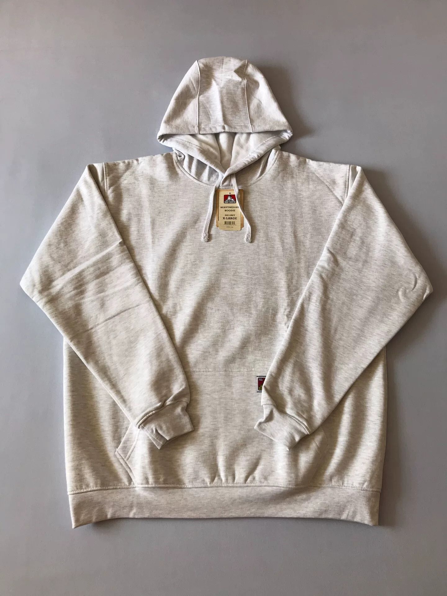 Ben Davis Ben Davis Gray White Hooded Pullover Size US XL / EU 56 / 4 - 1 Thumbnail