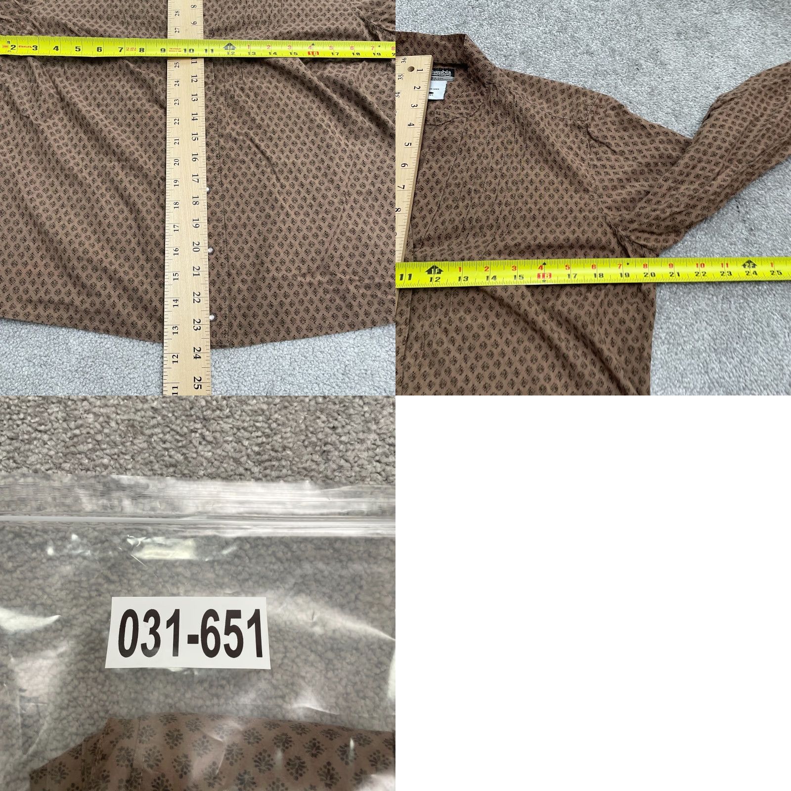 Vintage Columbia X.C.O Printed Shirt Womens Large Brown Snap Button Long Sleeve Casual Size L / US 10 / IT 46 - 8 Thumbnail