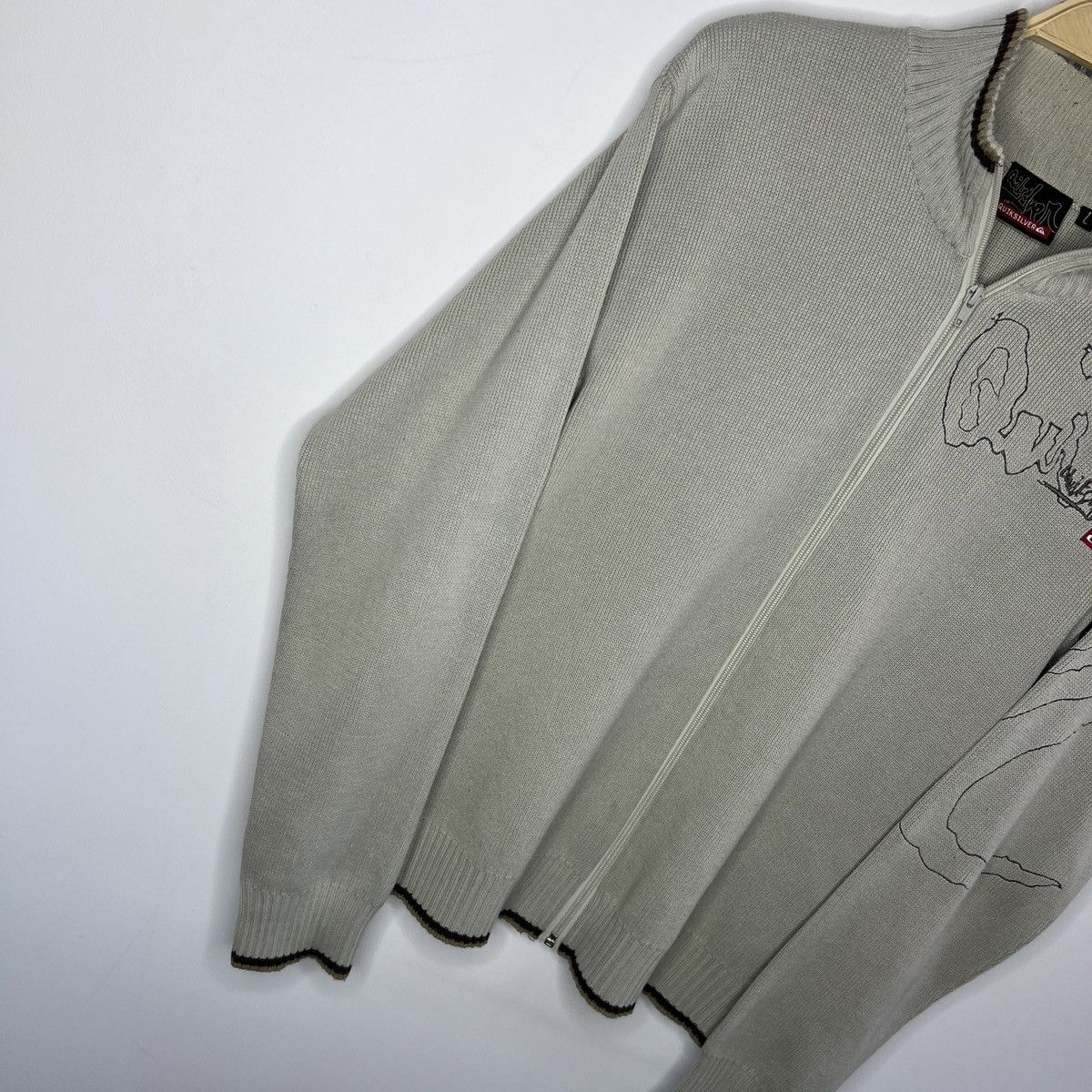 Quiksilver × Vintage CRAZY VINTAGE QUICKSILVER ZIP UP SWEATSHIRT Y2K Size US M / EU 48-50 / 2 - 5 Thumbnail