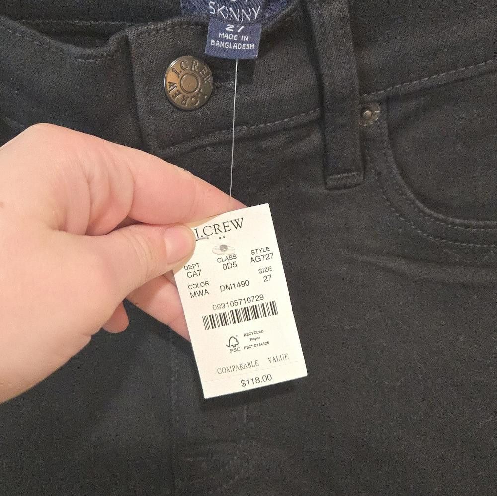 J.Crew J Crew 9" Mid Rise Skinny Jean Size 27" / US 4 / IT 40 - 6 Thumbnail