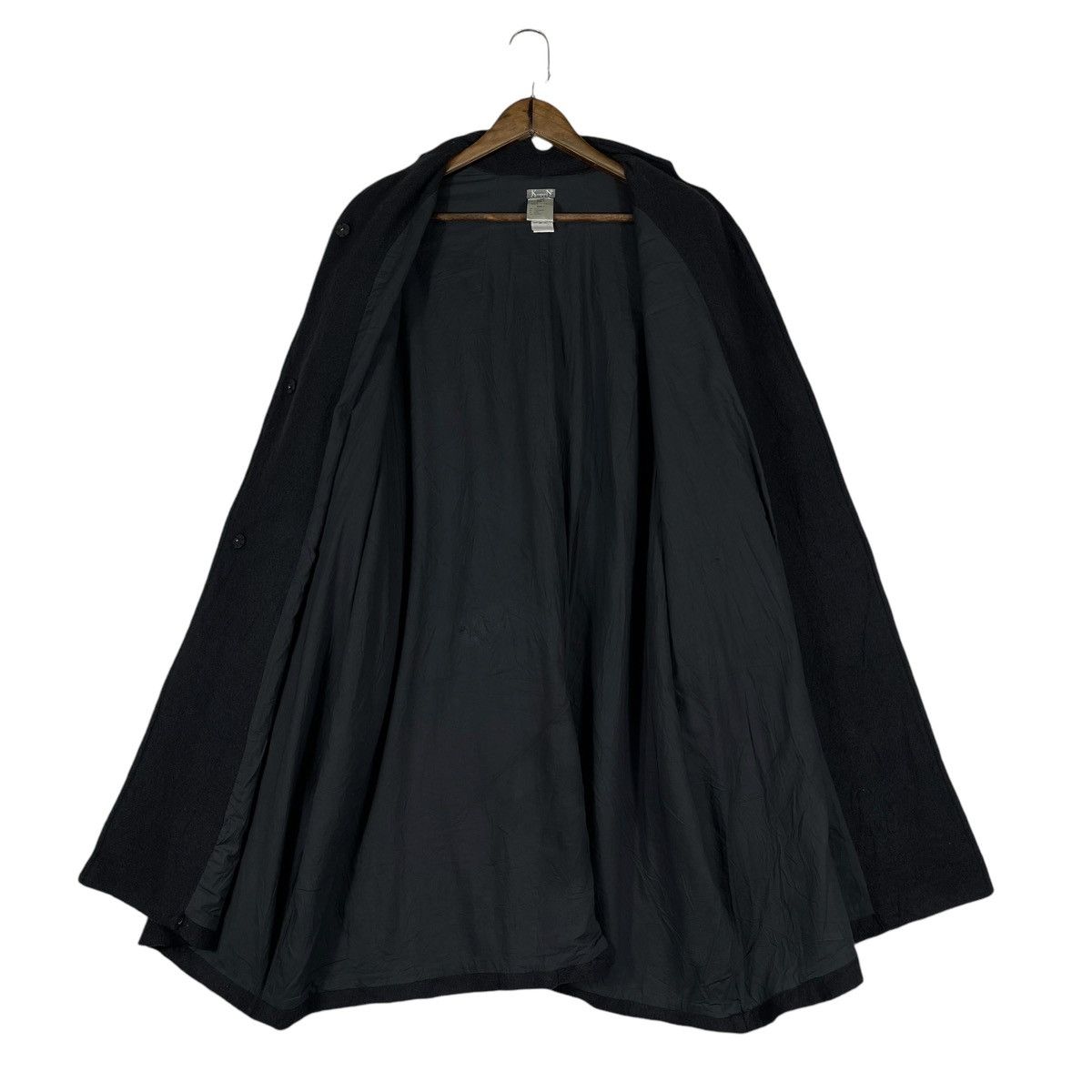 Other Kristensen DU NORD Black Cashmere Wool Oversized Coat Size M / US 6-8 / IT 42-44 - 16 Thumbnail
