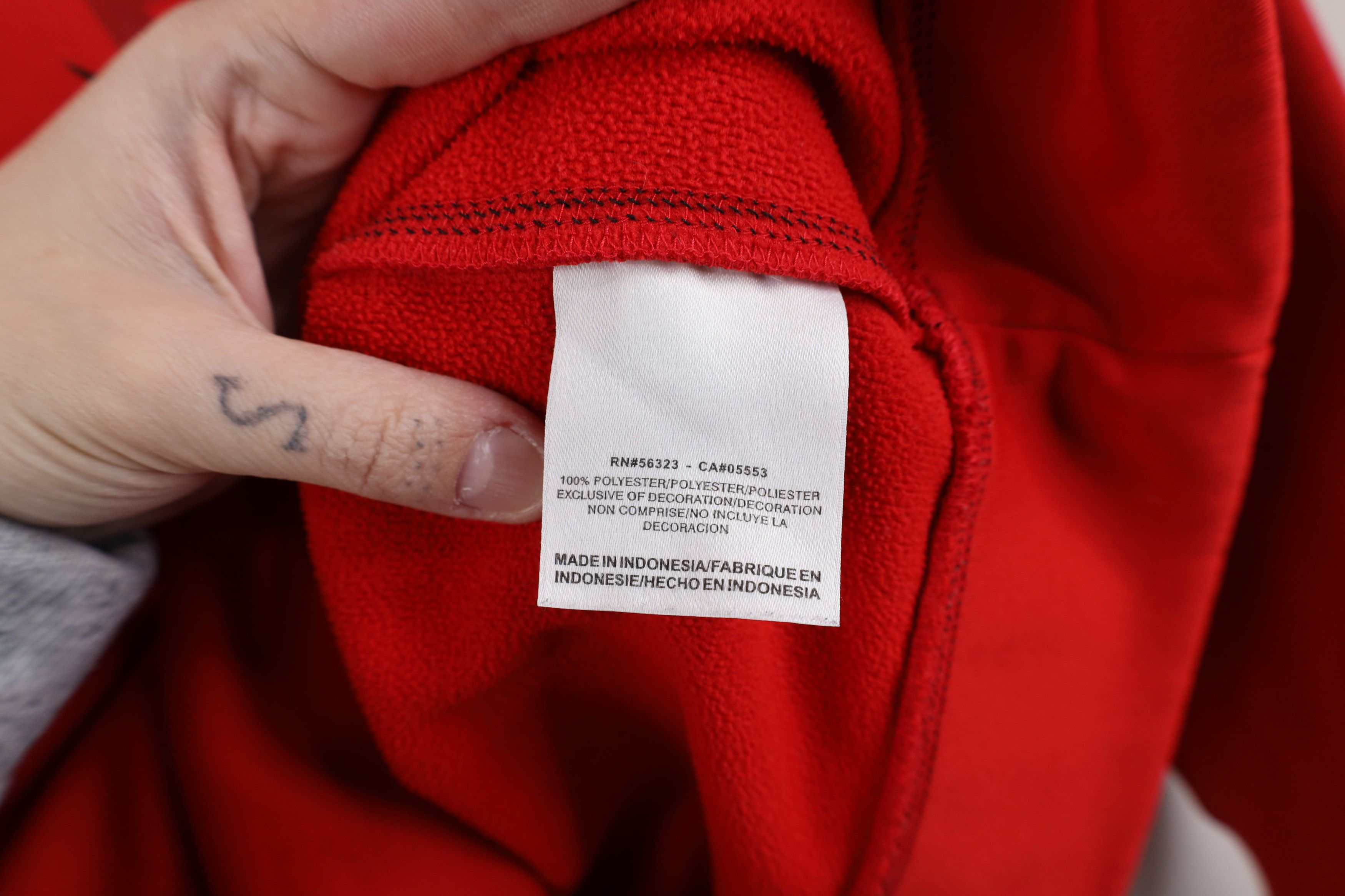 Nike × Vintage Nike Scott Mini Swoosh Therma Fit Football Sweatshirt Red Size US L / EU 52-54 / 3 - 10 Thumbnail