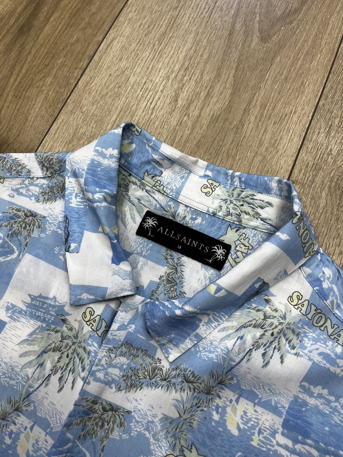 Other 🔴 Allsaints Sayonara Viscose Short Sleeve Hawaiian Shirt Size US M / EU 48-50 / 2 - 7 Thumbnail
