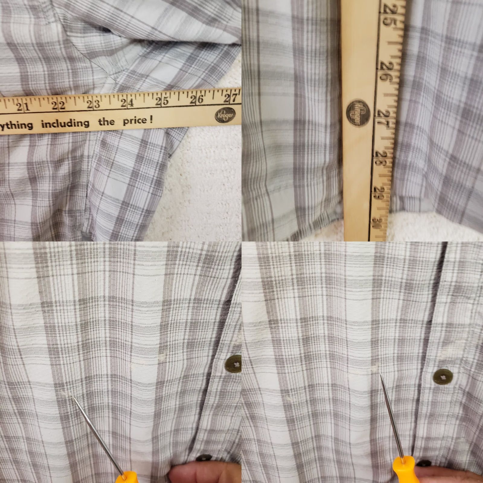 Mountain Hardwear Mountain Hardwear Shirt Mens XL Plaid Short Sleeve Button Up Hiking Outdoors Size US XL / EU 56 / 4 - 9 Thumbnail
