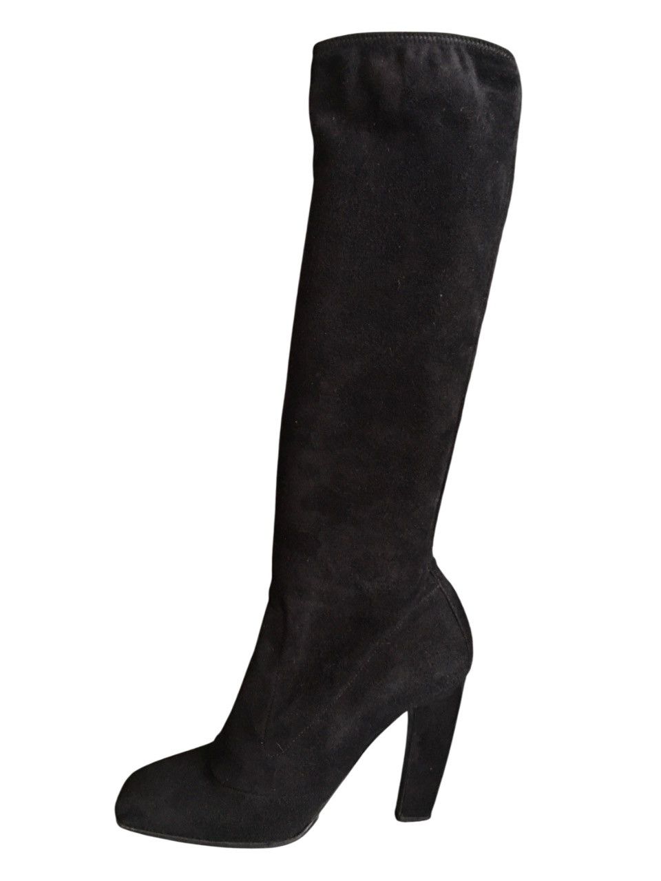 Prada PRADA Calzature Camoscio Black Suede High Boots EU 40 Size US 10 / IT 40 - 2 Thumbnail