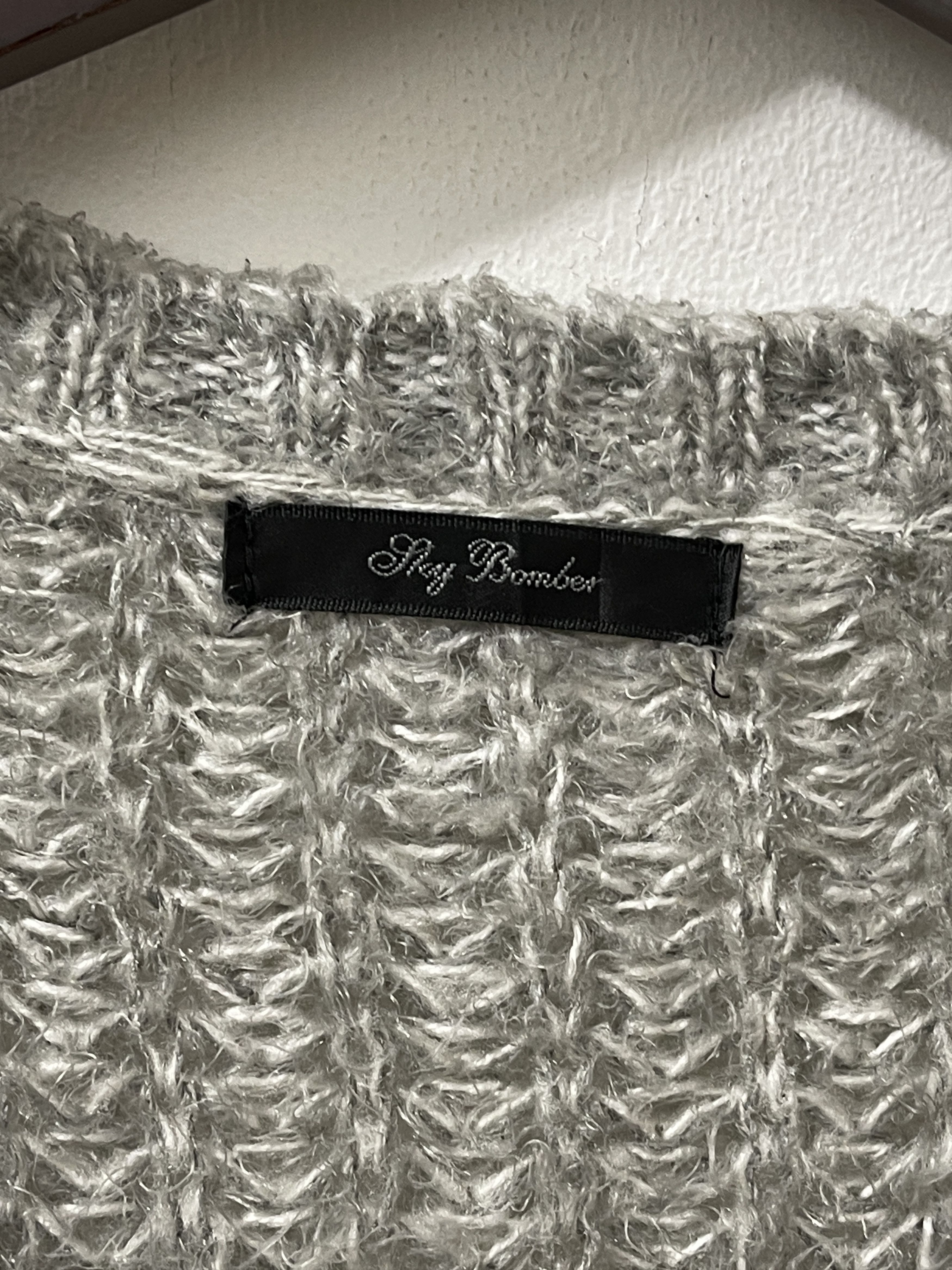 Japanese Brand 2000s Sky Bomber Japan Archive Grunge Mohair Sweater Size US M / EU 48-50 / 2 - 2 Thumbnail