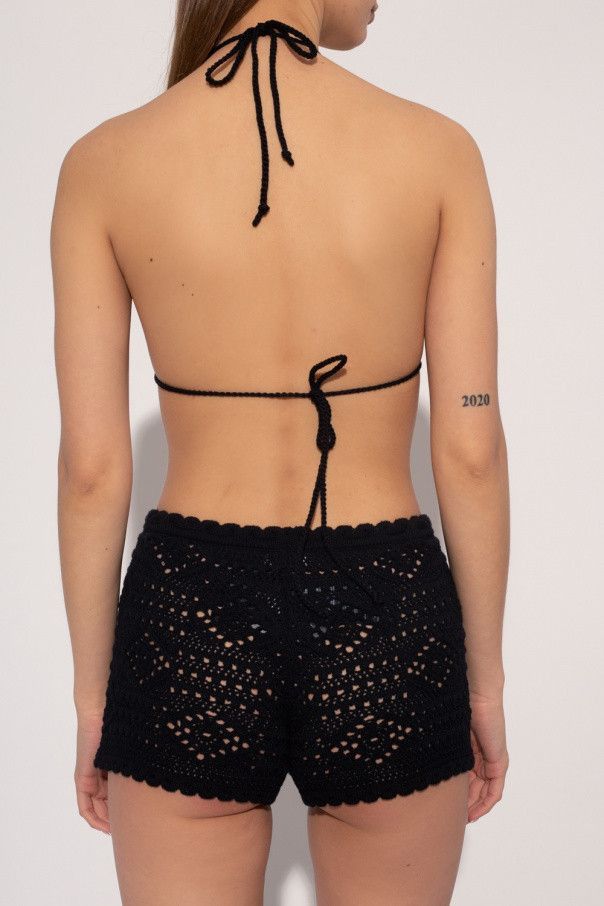 Saint Laurent Paris o1s1wg111024 Size: XL / Lavallière-Neck Blouse Matte Shiny Size ONE SIZE - 4 Thumbnail