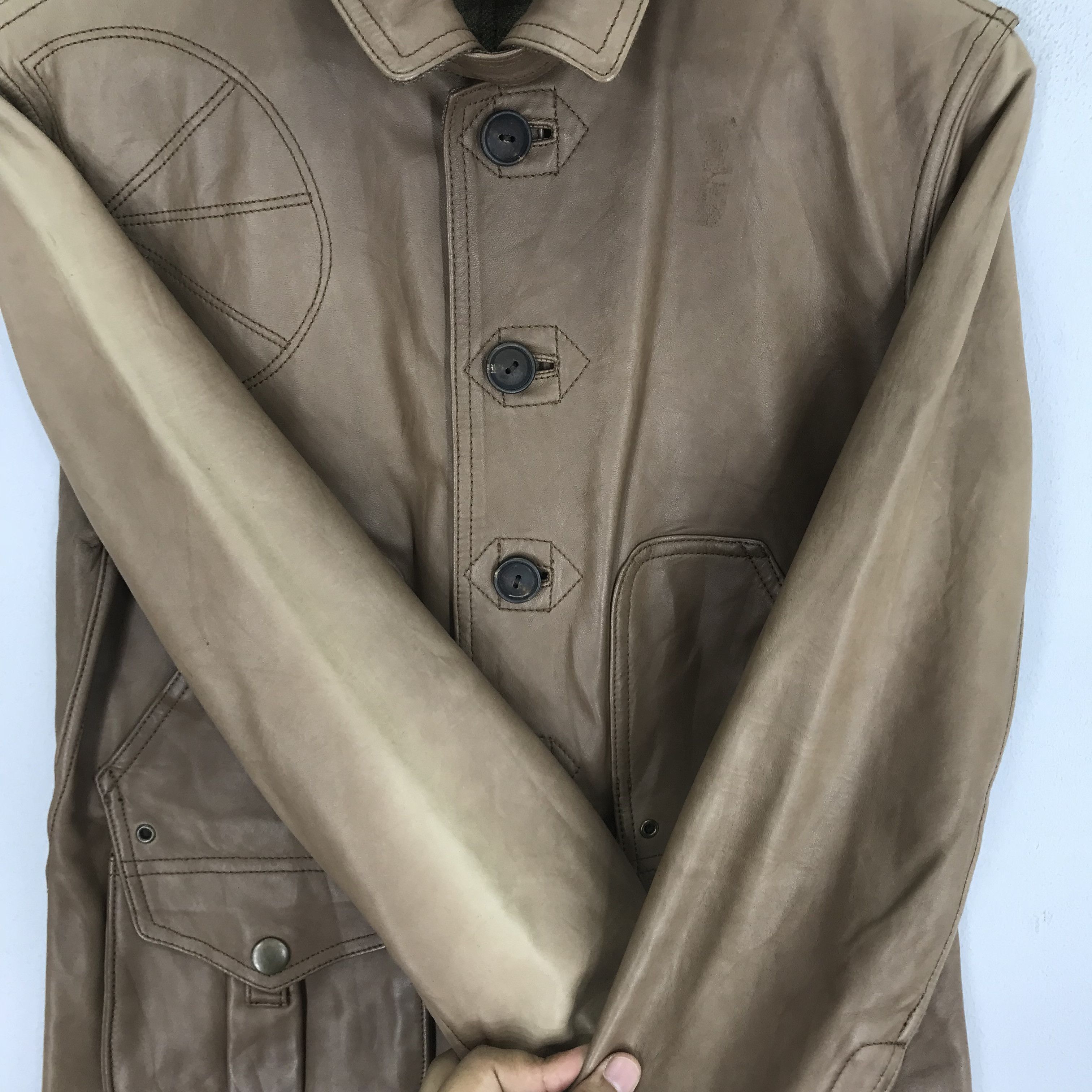 Polo Ralph Lauren Vintage Ralph Lauren Brown Genuine Leather Jacket - 244 Size US S / EU 44-46 / 1 - 7 Thumbnail