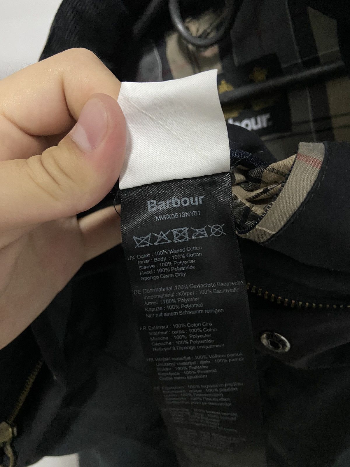 Barbour × Vintage Barbour Tailored Sapper Wax vintage hooded jacket Size US S / EU 44-46 / 1 - 9 Thumbnail