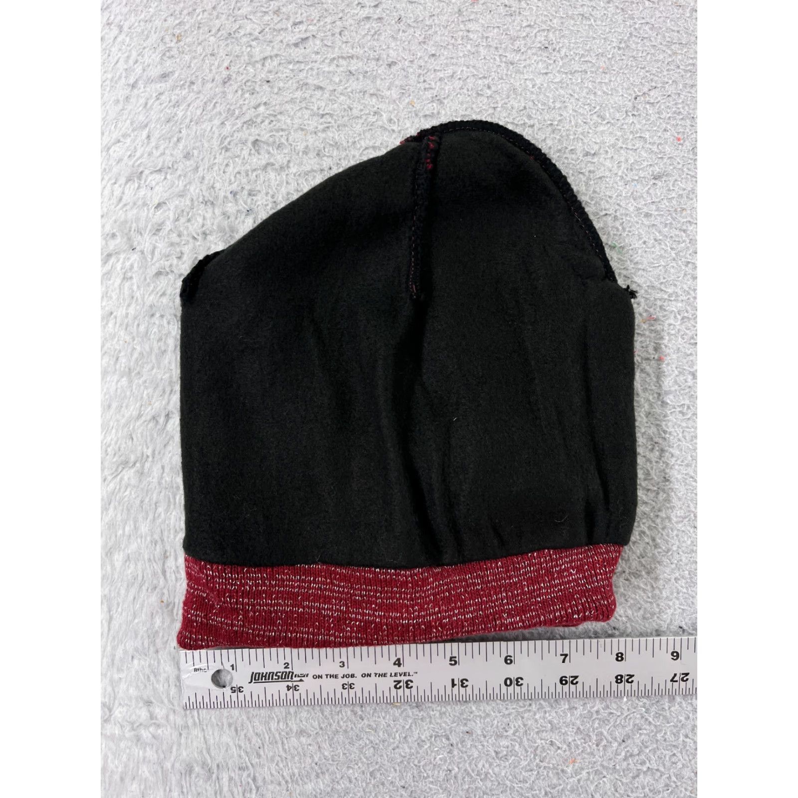 Vintage Beanie Women's One Size Red Knit Wool Blend Lined Sparkly Snow Ski Hat/Cap Wool Sponge/Bead Details Size ONE SIZE - 4 Thumbnail