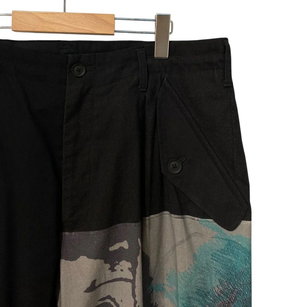 Yohji Yamamoto BLACK Scandal Yohji Yamamoto 20AW Art Design Stretch Pants Size US 36 / EU 52 - 6 Thumbnail
