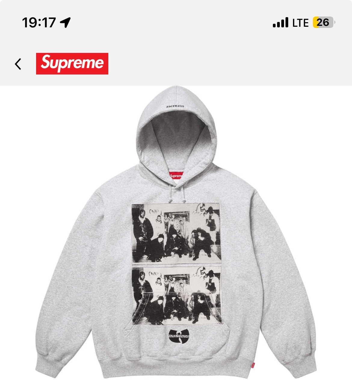 Supreme Supreme Grey Eyelet Hoodie | Grailed