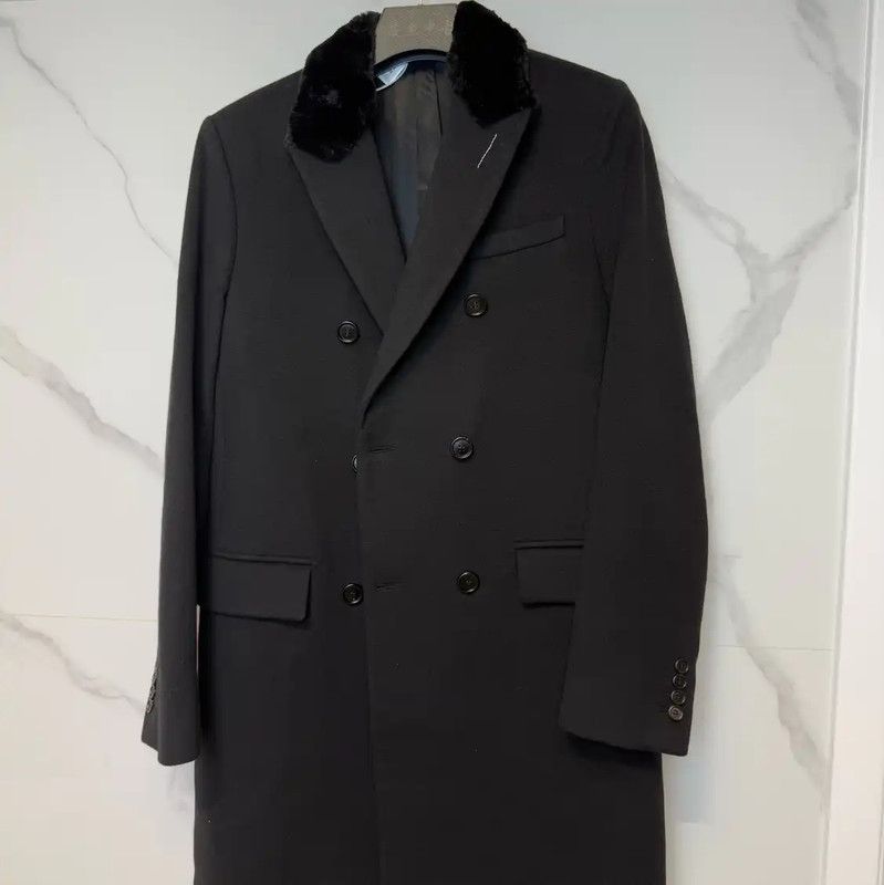 Dior Dior Men's Black Wool Winter Coat 0089 Size US L / EU 52-54 / 3 - 1 Thumbnail