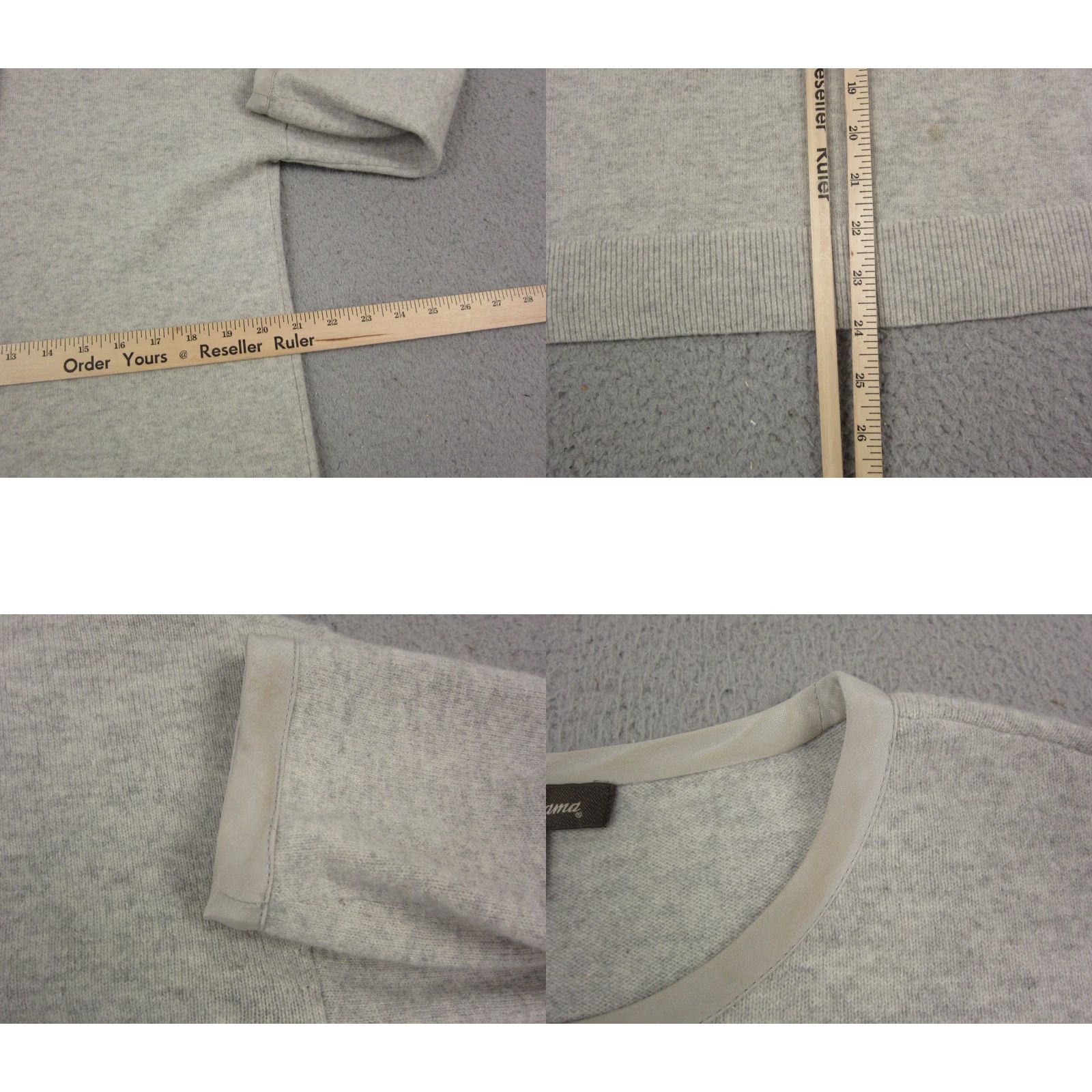 Tommy Bahama Tommy Bahama Sweater Women Small Gray Wool Cashmere 3/4 Sleeve Crew Neck Pullover Jumper Size S / US 4 / IT 40 - 8 Thumbnail