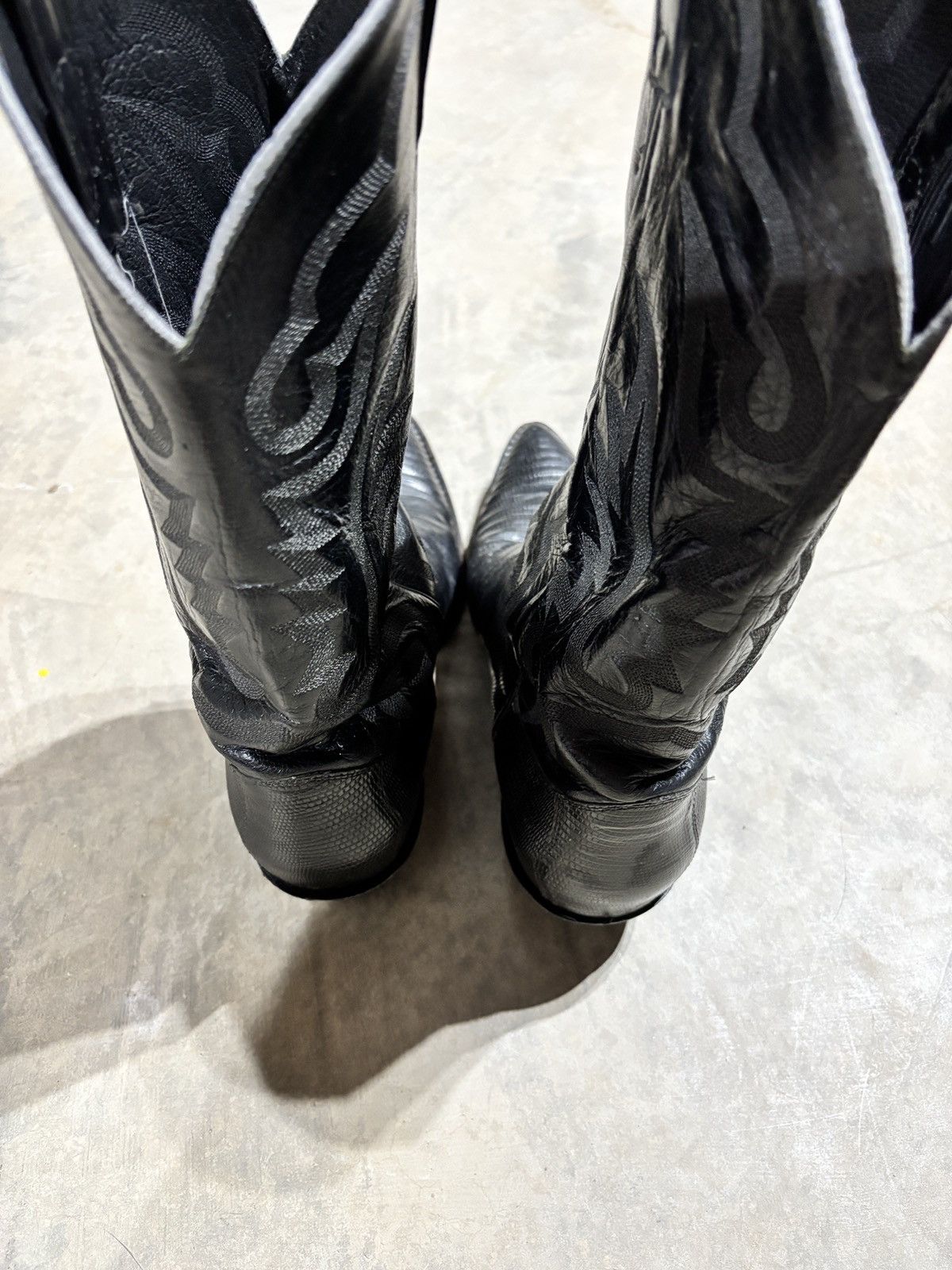 Justin Boots Vtg Justin Teju Lizard Cowboy Boots Size US 9 / EU 42 - 7 Thumbnail